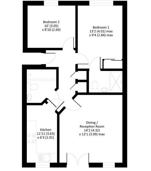 2 Bedrooms Flat for sale in Lindie Gardens, Uxbridge UB8