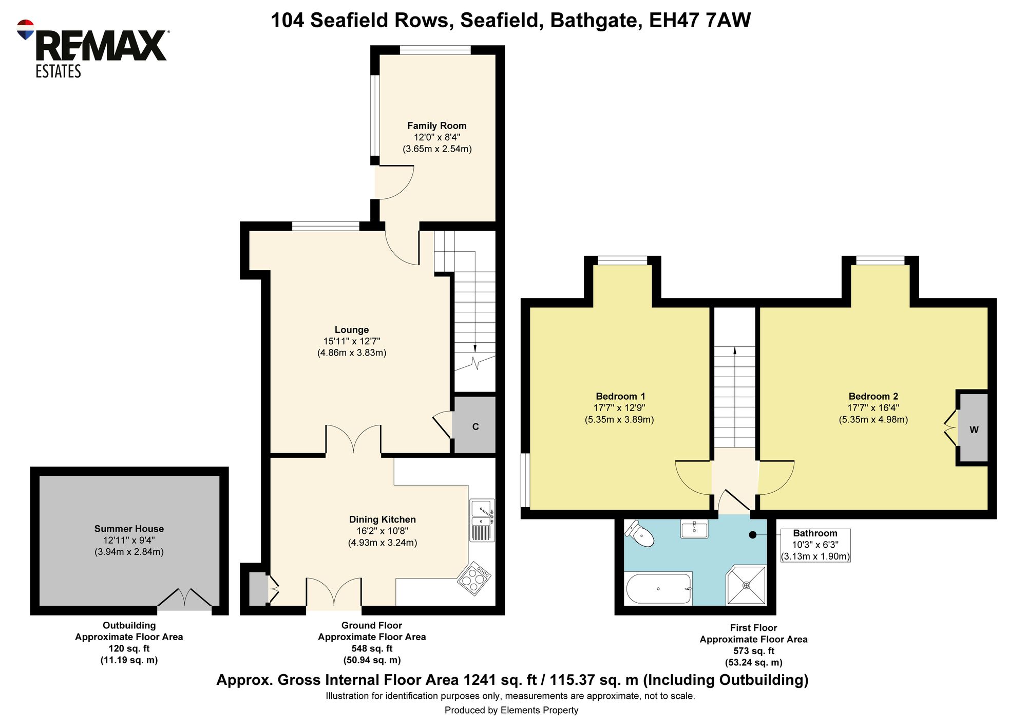 104 Seafield Rows, Bathgate floorplan