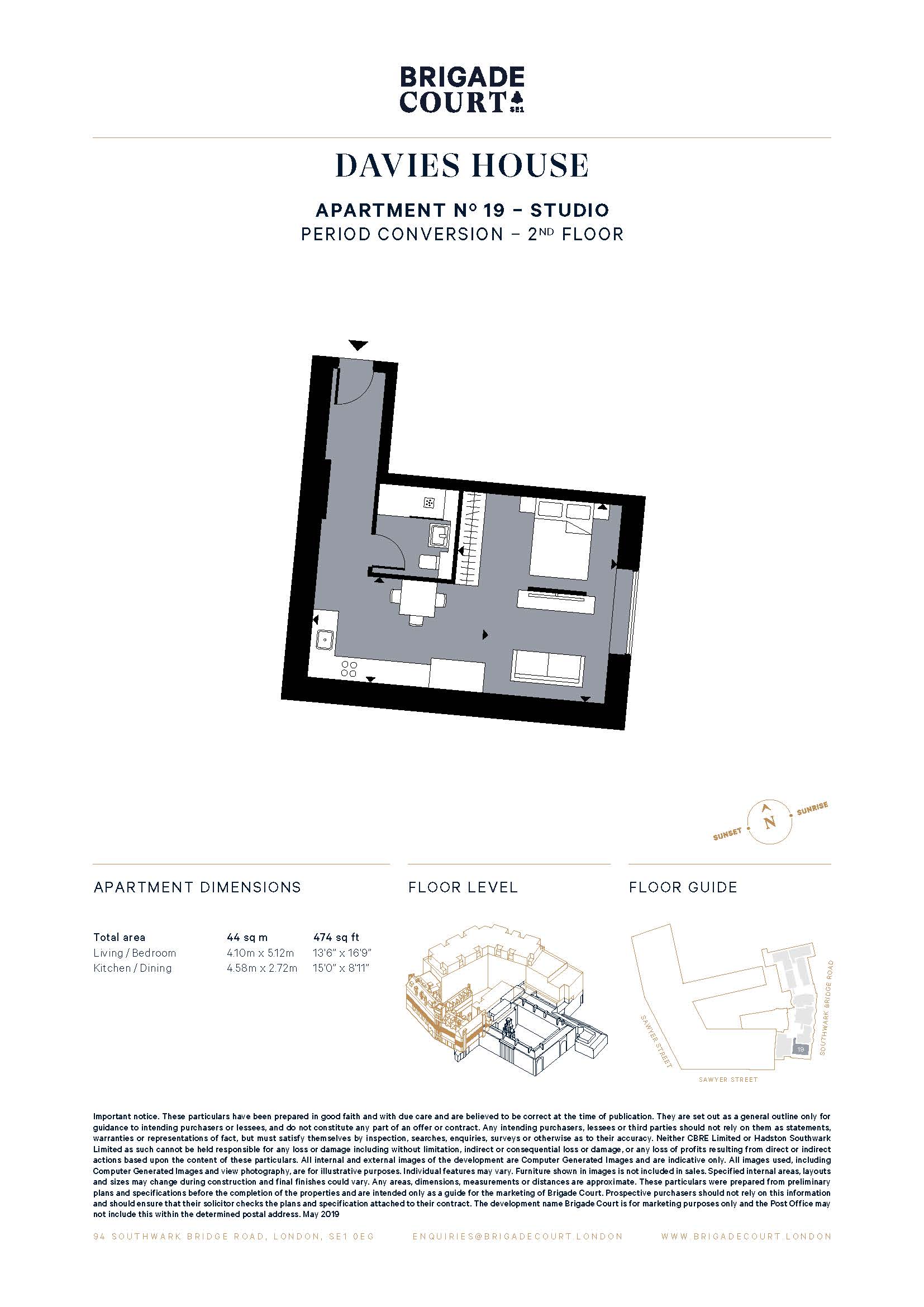 19, Davies House, Brigade Court, Southwark floorplan