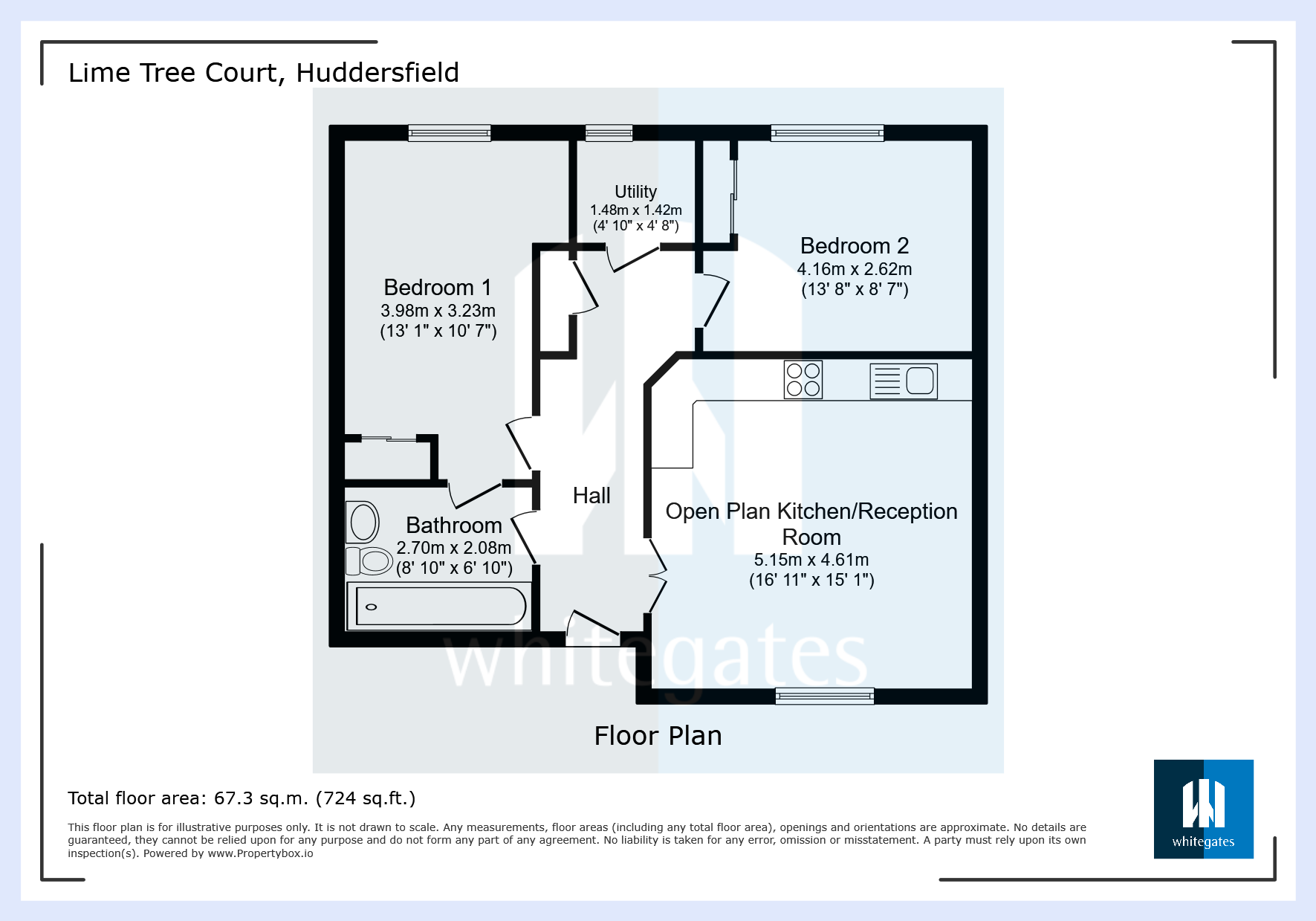 3, Lime Tree Court, Huddersfield floorplan