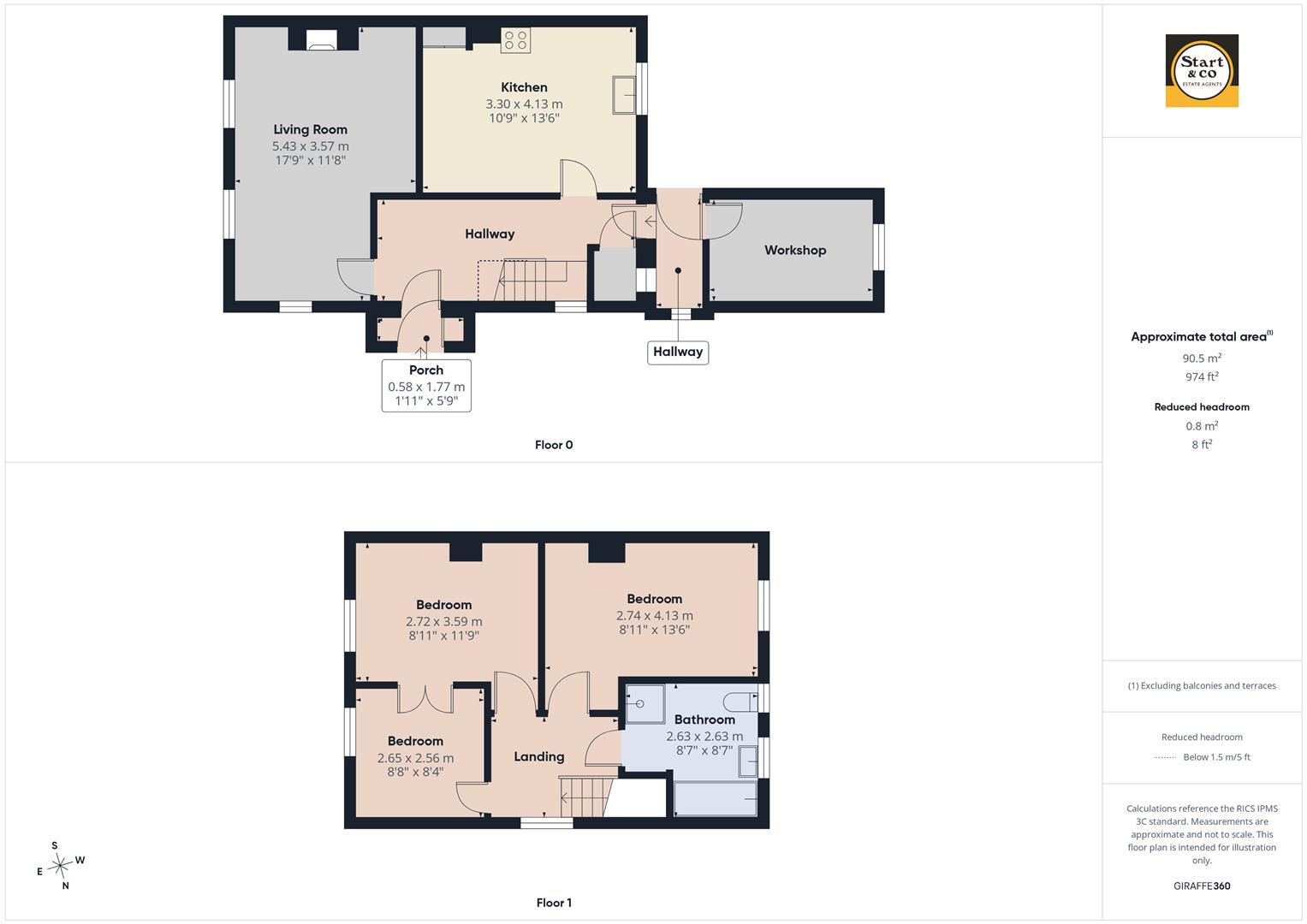 8, Coronation Way, Newquay floorplan