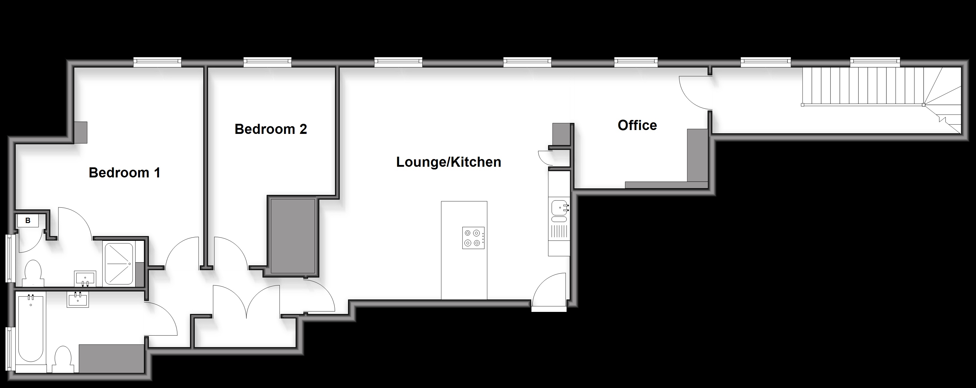Oak House, Pleydell Gardens, Folkestone floorplan