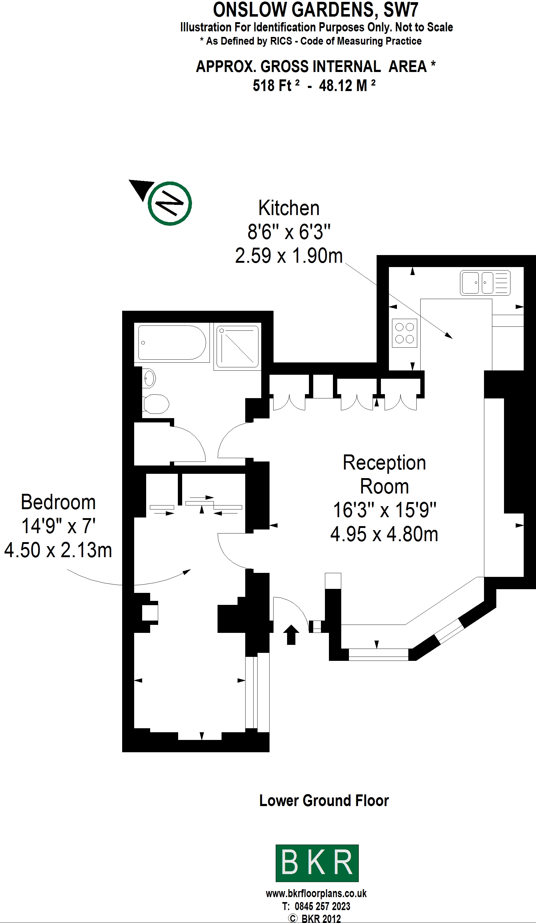 1 Bedrooms Flat to rent in Onslow Gardens, London SW7