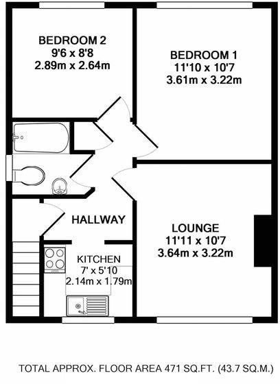 2 Bedrooms  for sale in Vale Drive, Chatham ME5