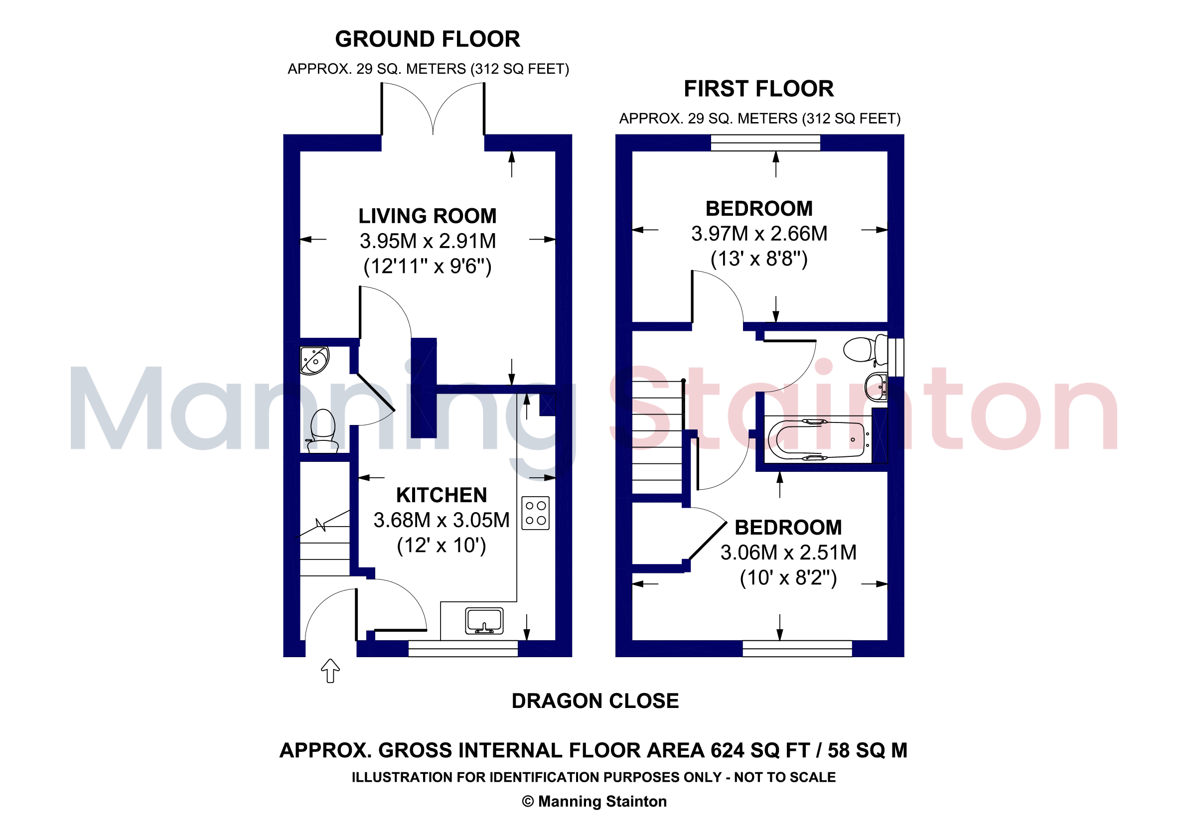 5, Dragon Close, Leeds floorplan