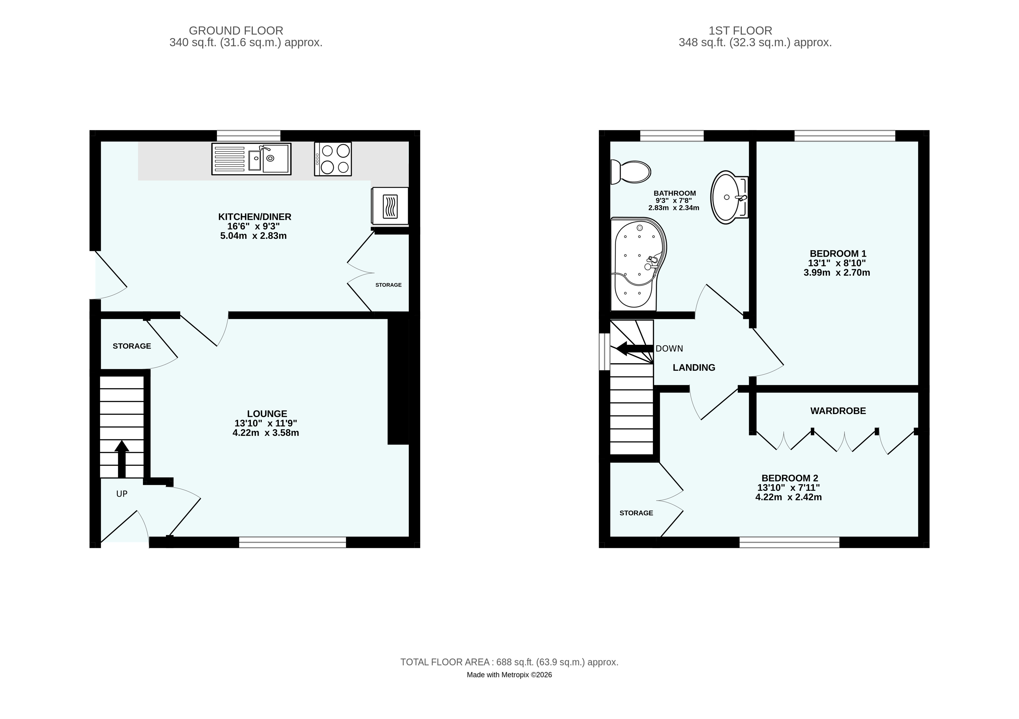 36, Rectory Road, Cornwall floorplan
