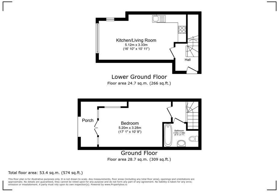 Flat 2, 519a Roman Road, London floorplan