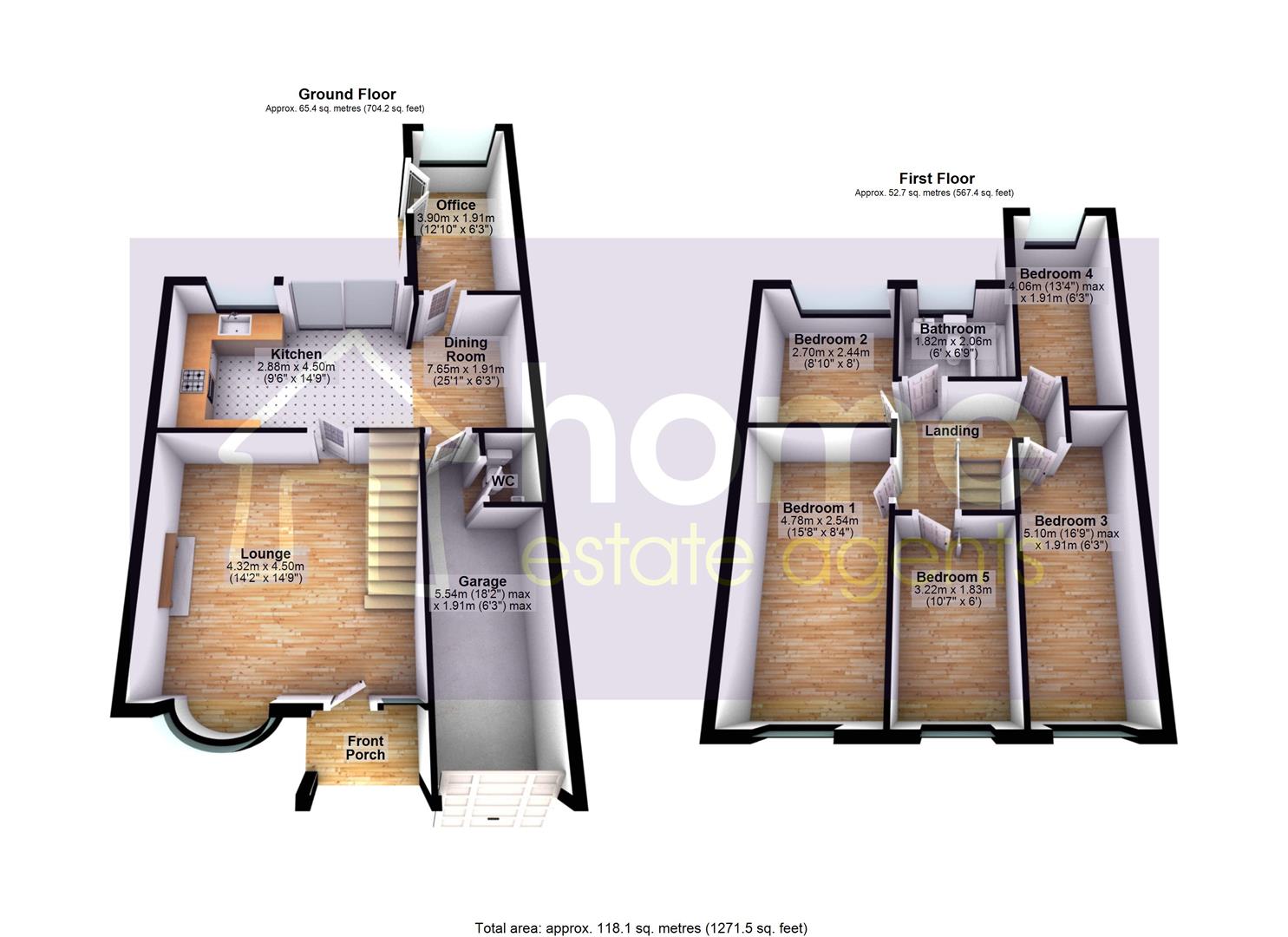14, Shelley Rise, Dukinfield floorplan