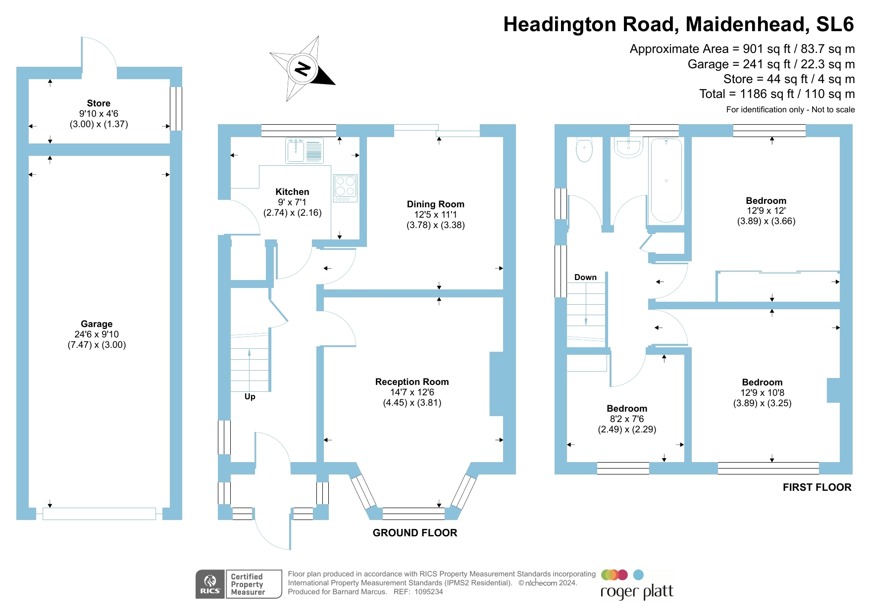 Headington Road, Maidenhead SL6, 3 bedroom semidetached house for sale