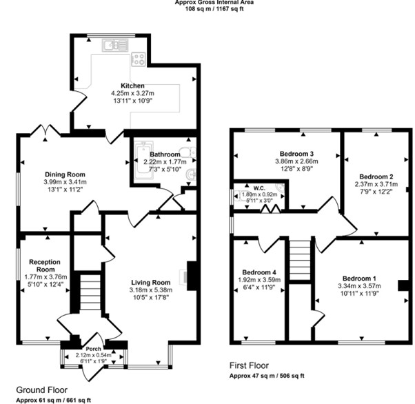 334, Chartridge Lane, Buckinghamshire floorplan