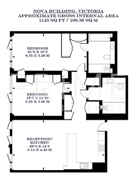 405, Nova Building, 79 Buckingham Palace Road floorplan