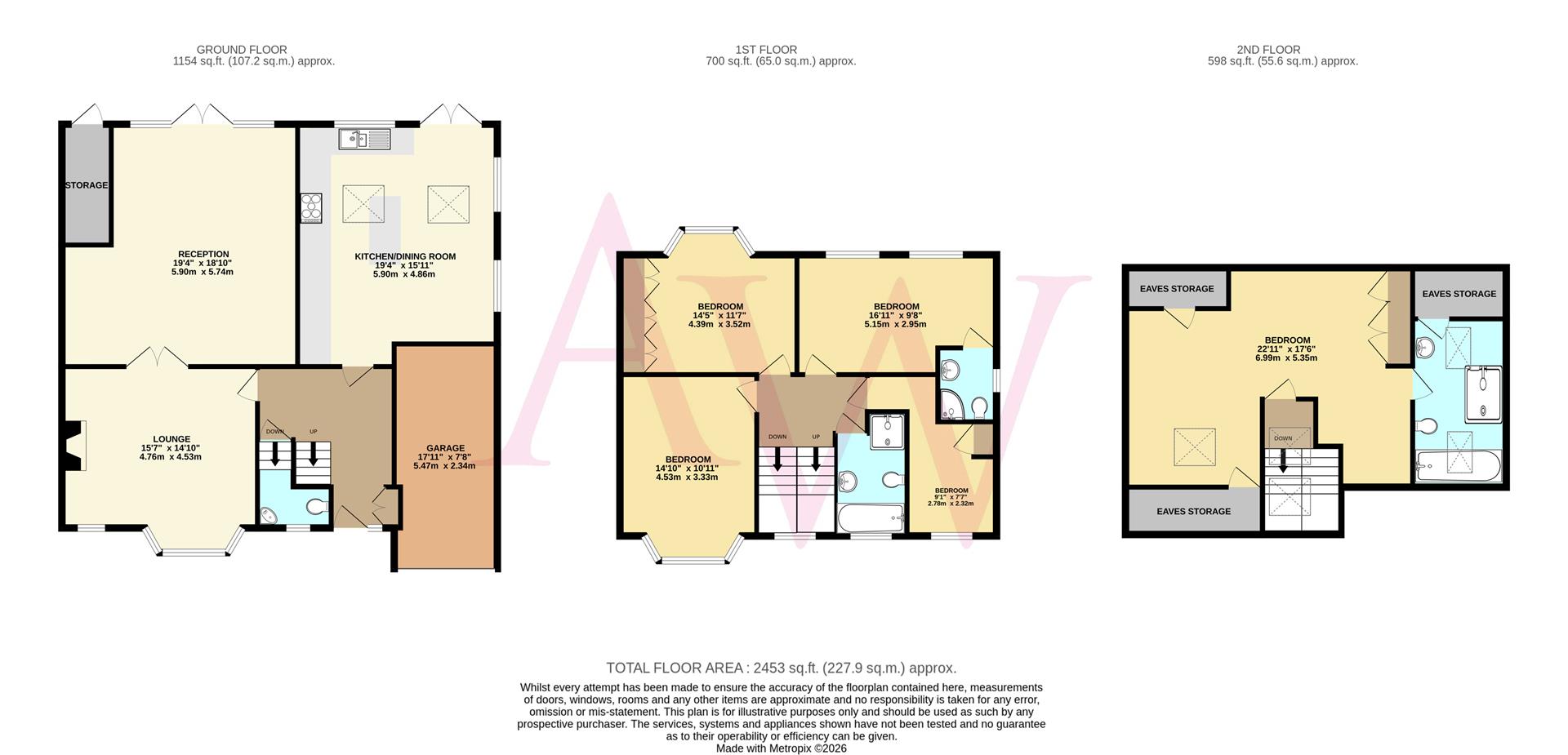 6, Heath Road, Potters Bar floorplan
