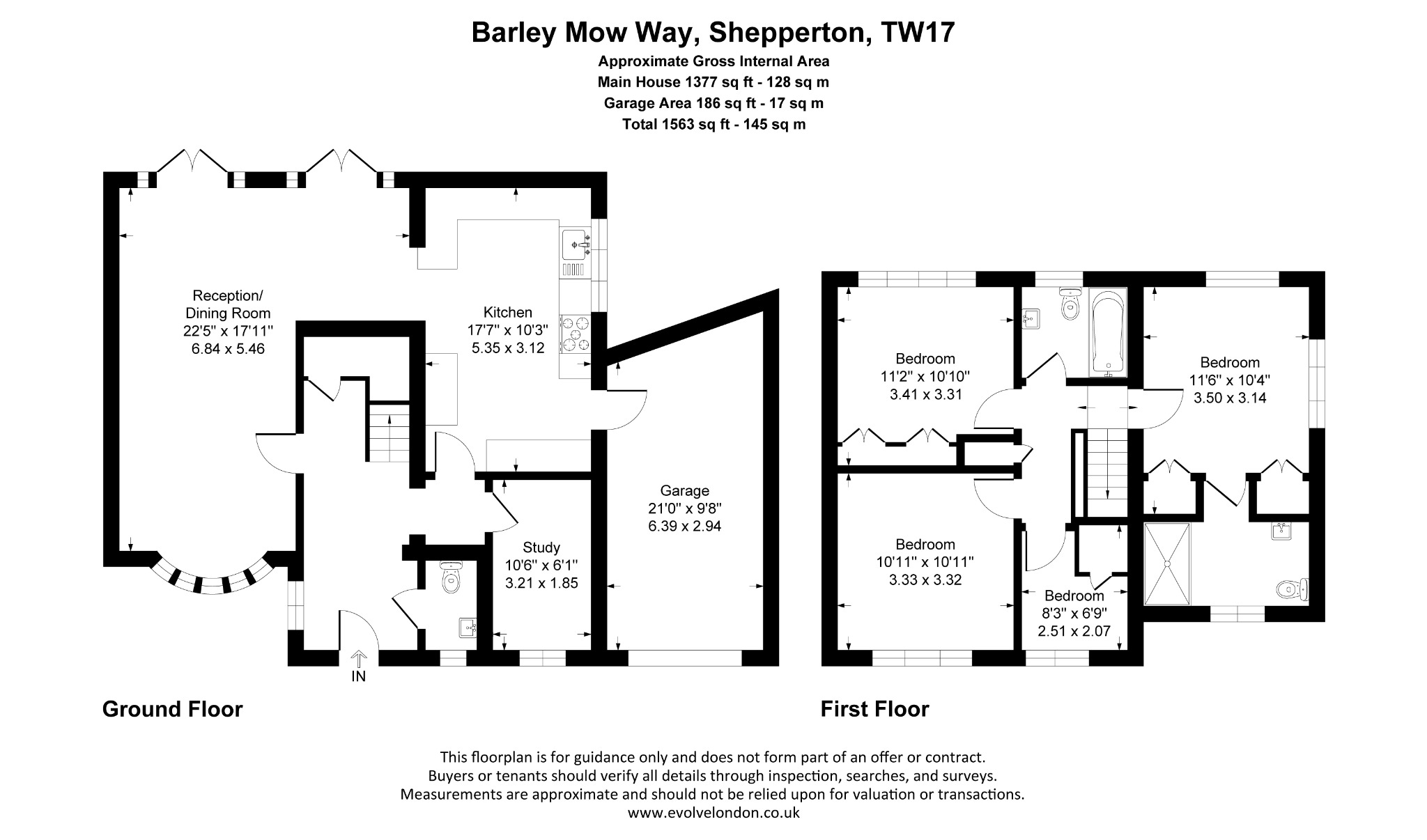 2 Barley Mow Way, Shepperton, Surrey floorplan