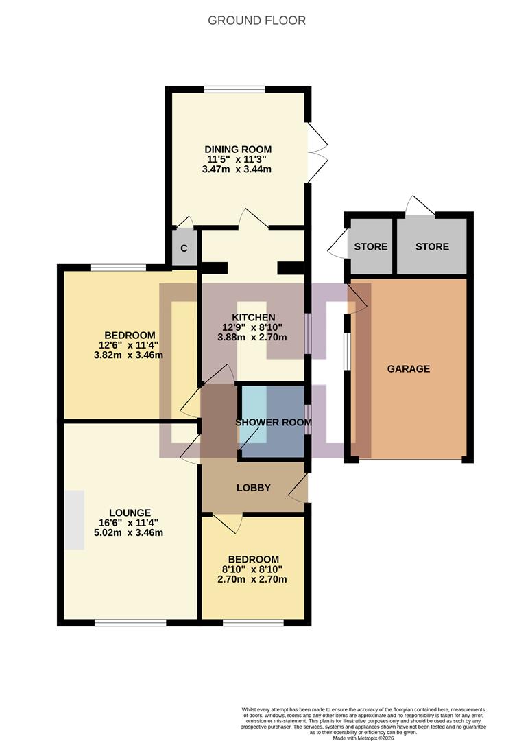 59, Grisedale Crescent, Yarm floorplan