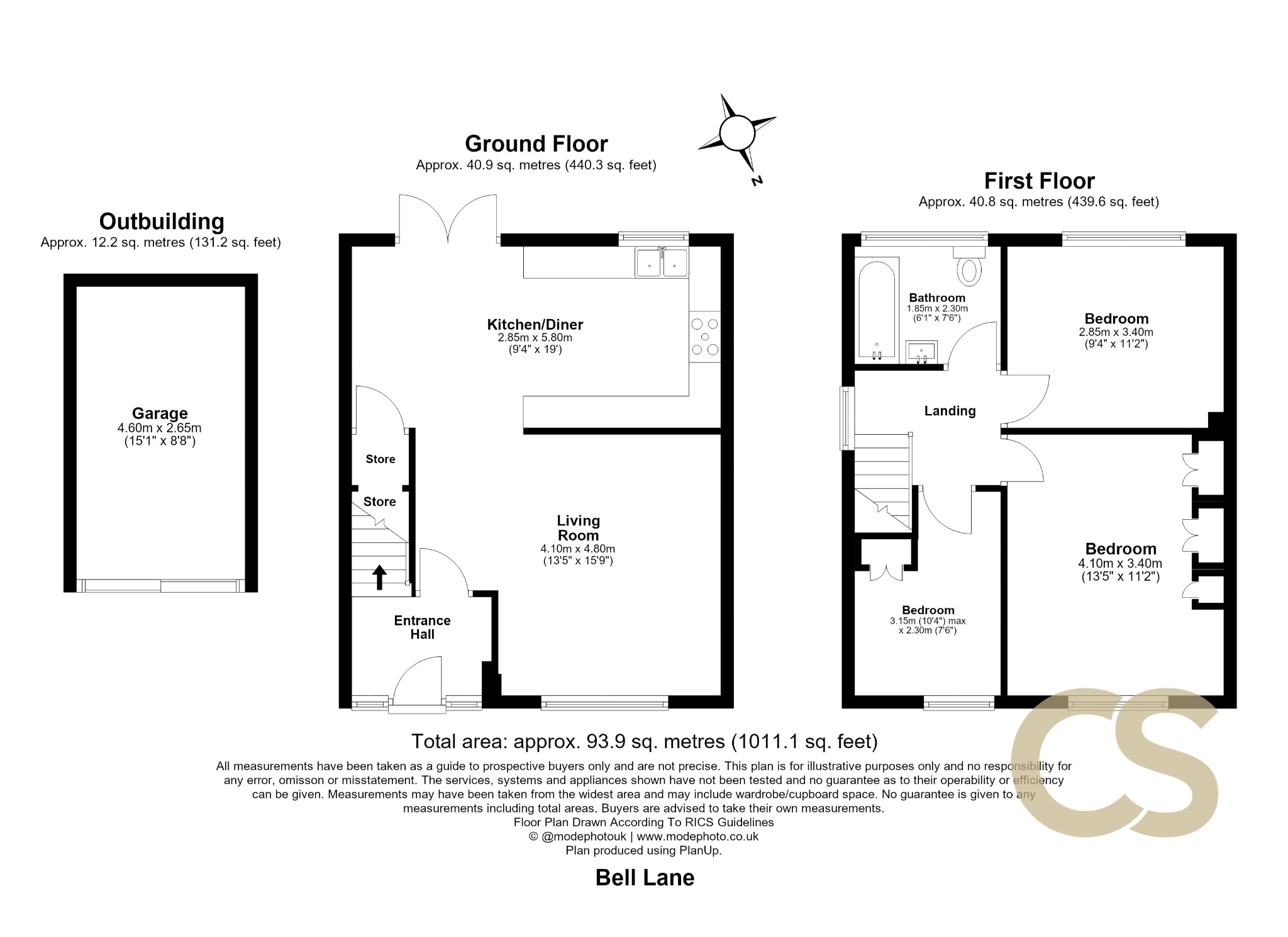 18, Bell Lane, Broxbourne floorplan
