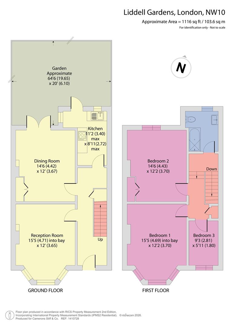 71, Liddell Gardens, London floorplan