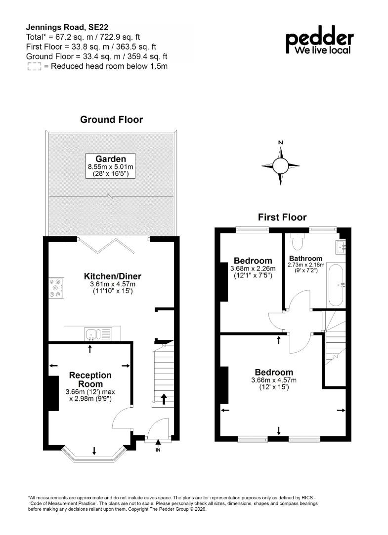 26, Jennings Road, London floorplan