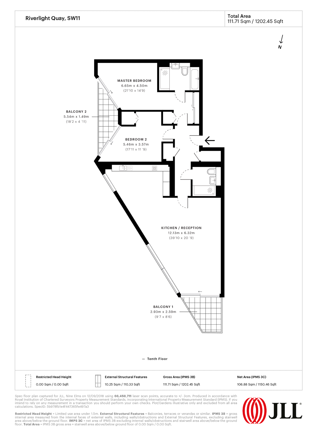 2 Bedrooms Flat to rent in Riverlight Quay, London SW11