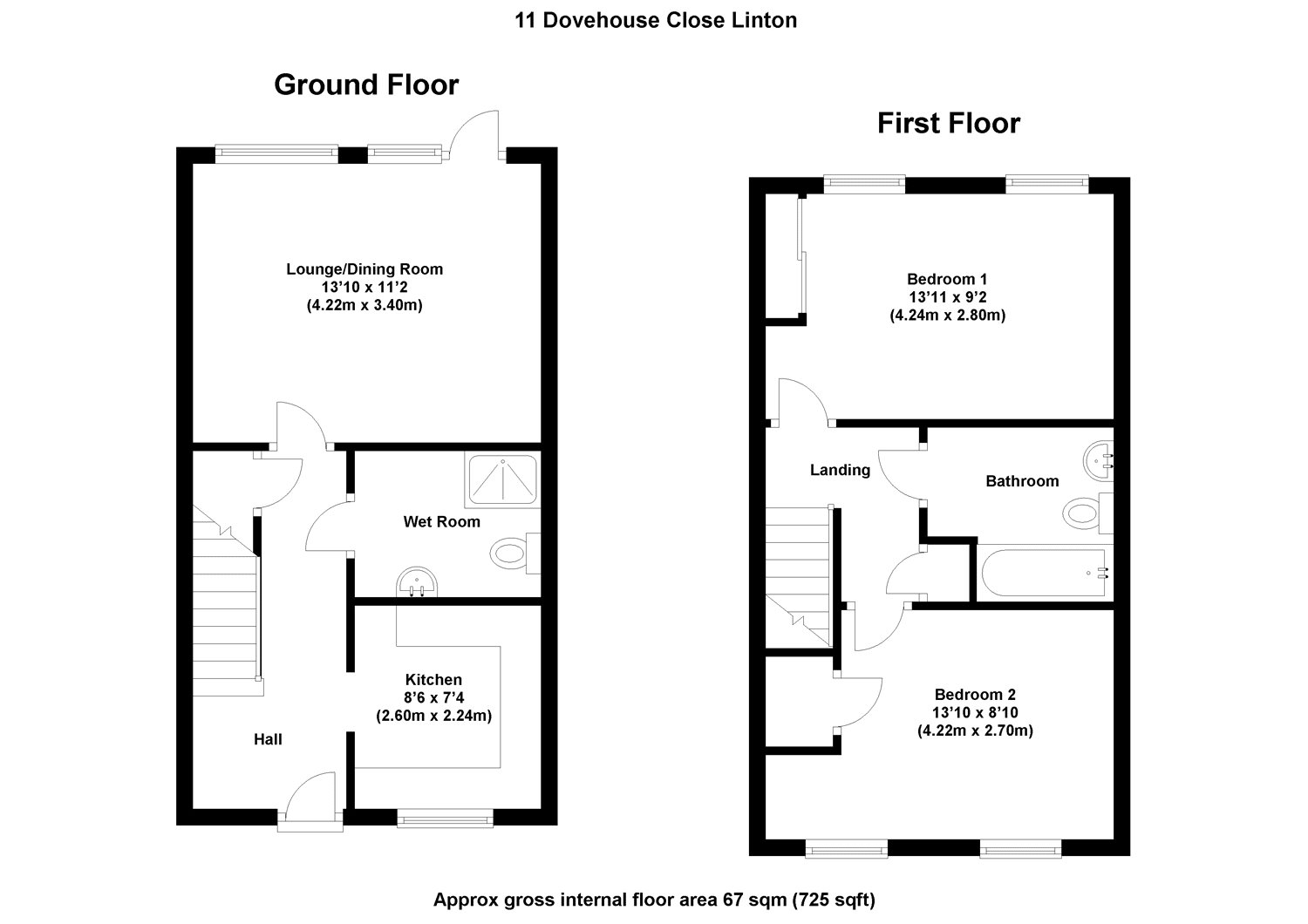 2 Bedrooms  for sale in Dovehouse Close, Linton, Essex CB21