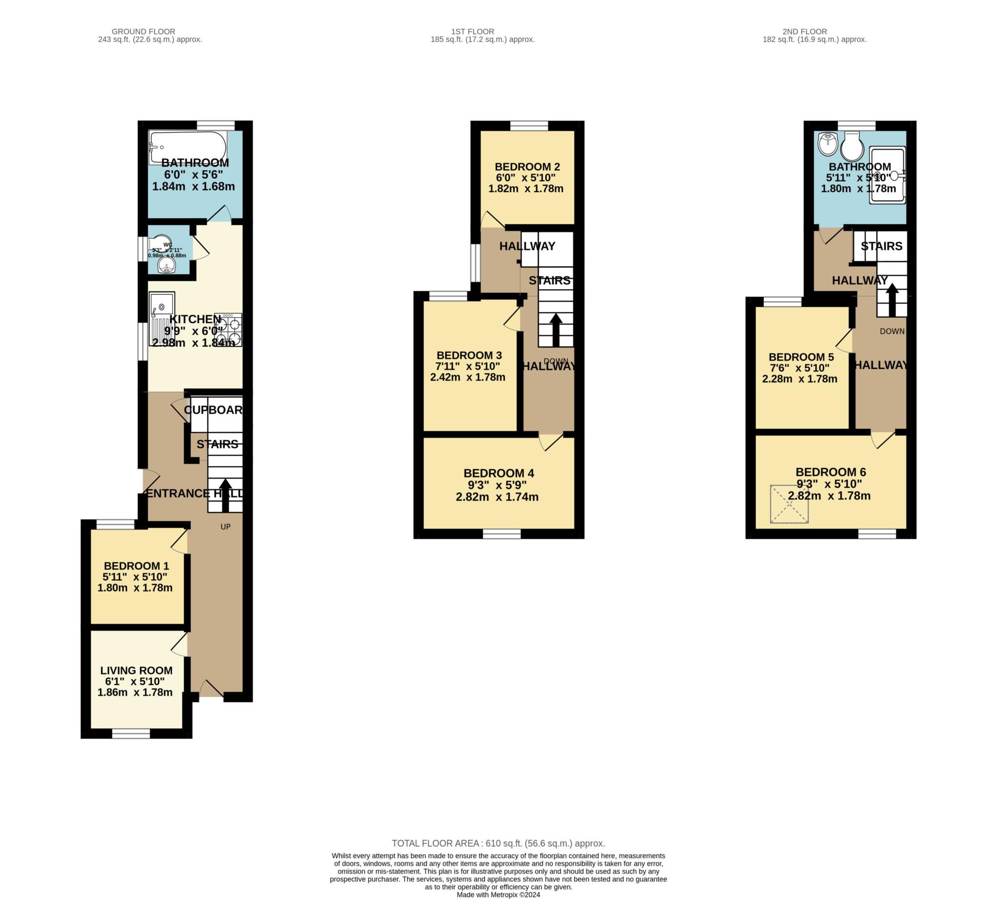 Donnington Gardens, Reading floorplan