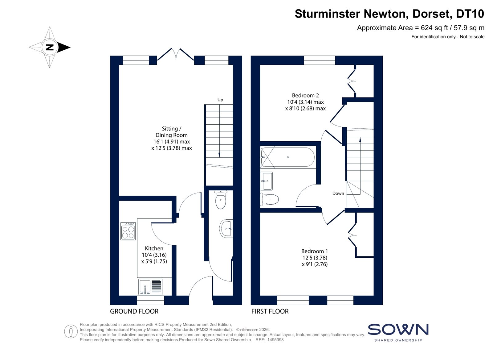 SNG OR, 58, North Fields, Dorset floorplan