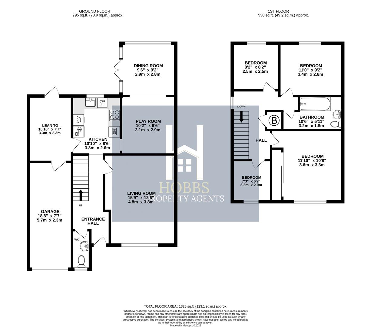25, Oak Close, Bristol floorplan