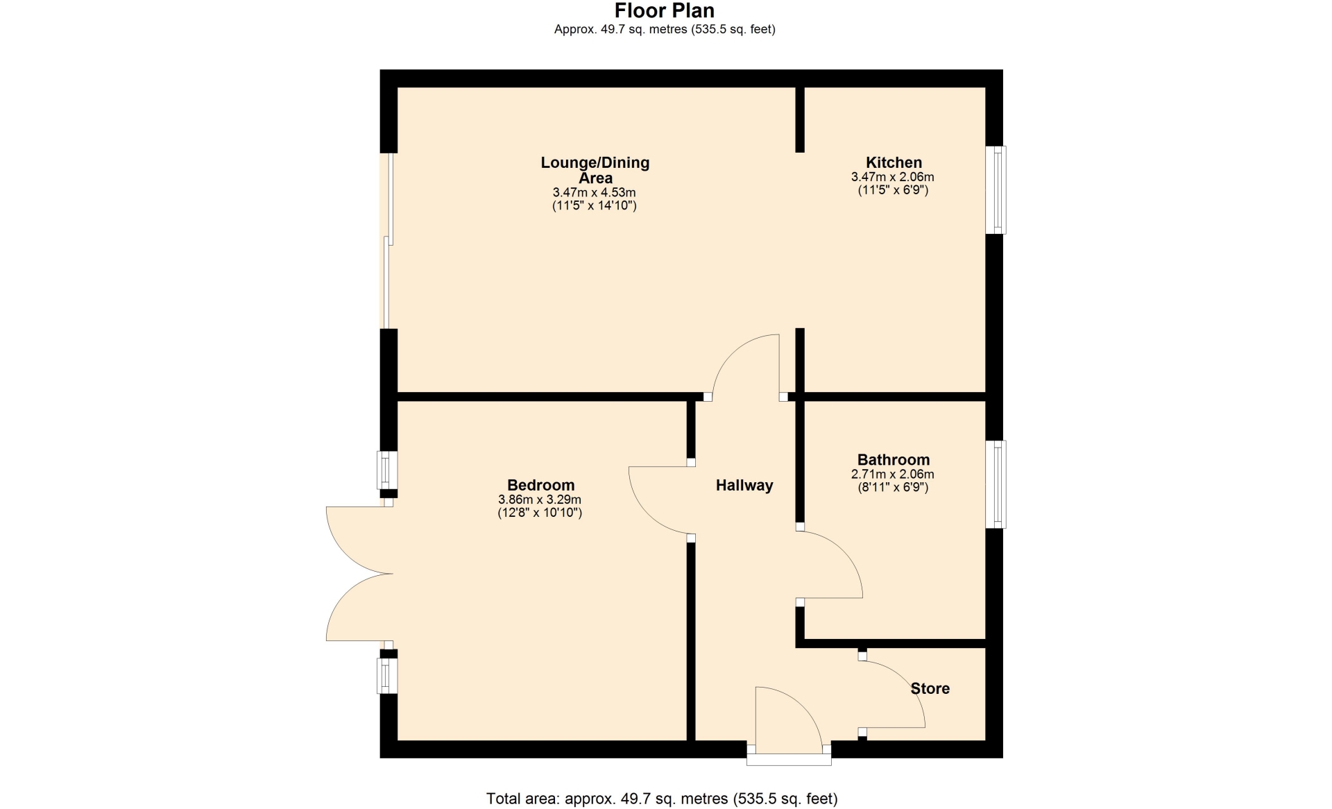 21, Standside, Northampton floorplan