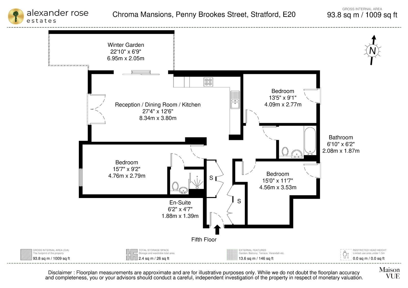 Flat 20 Chroma Mansions, 14 Penny Brookes Street, London floorplan