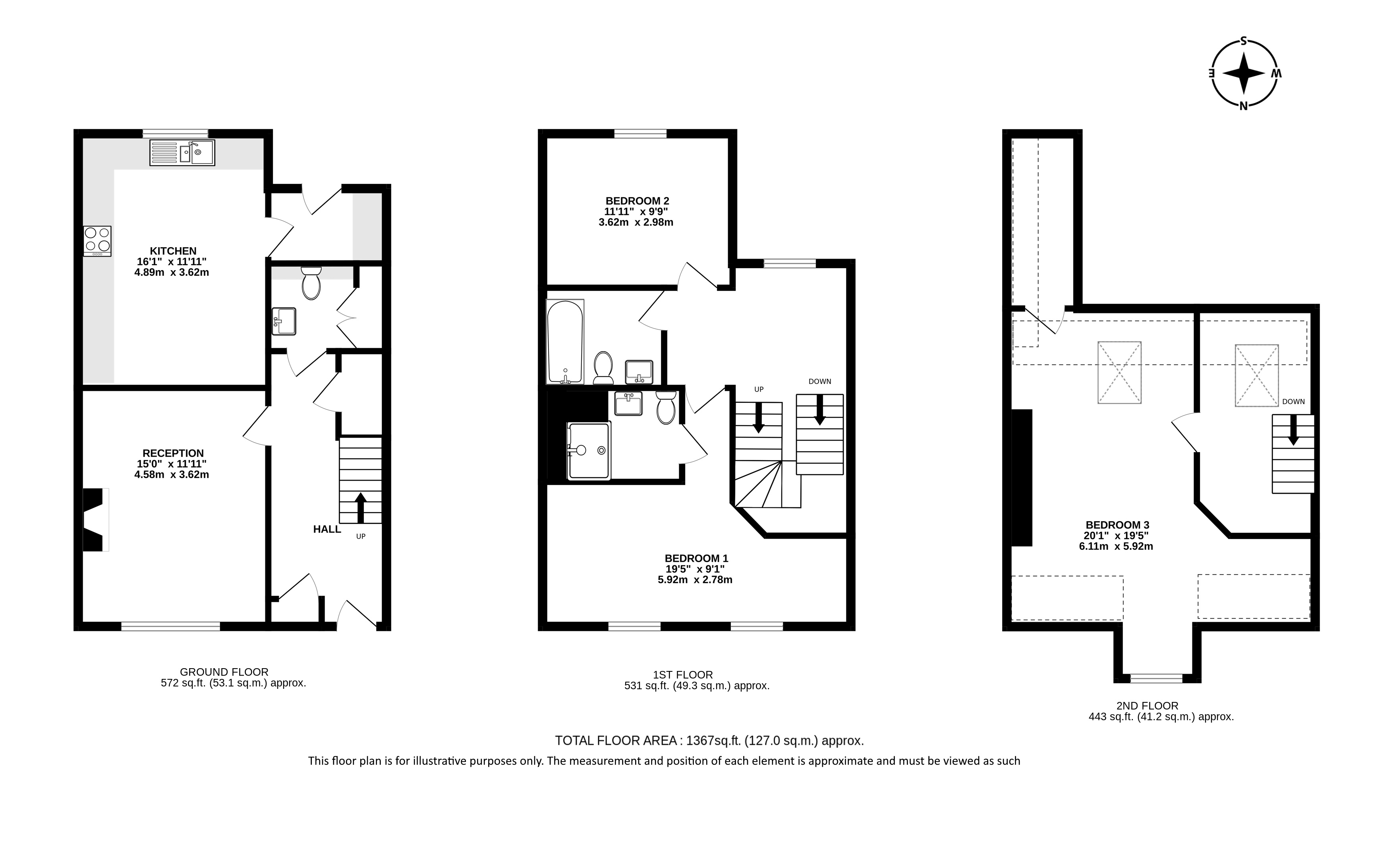 6, Arm And Sword Lane, Hatfield floorplan