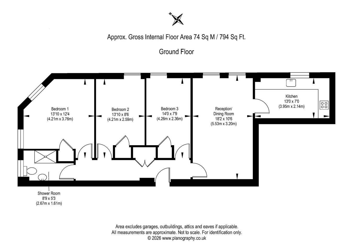 13/2, Duddingston Mills, Edinburgh floorplan