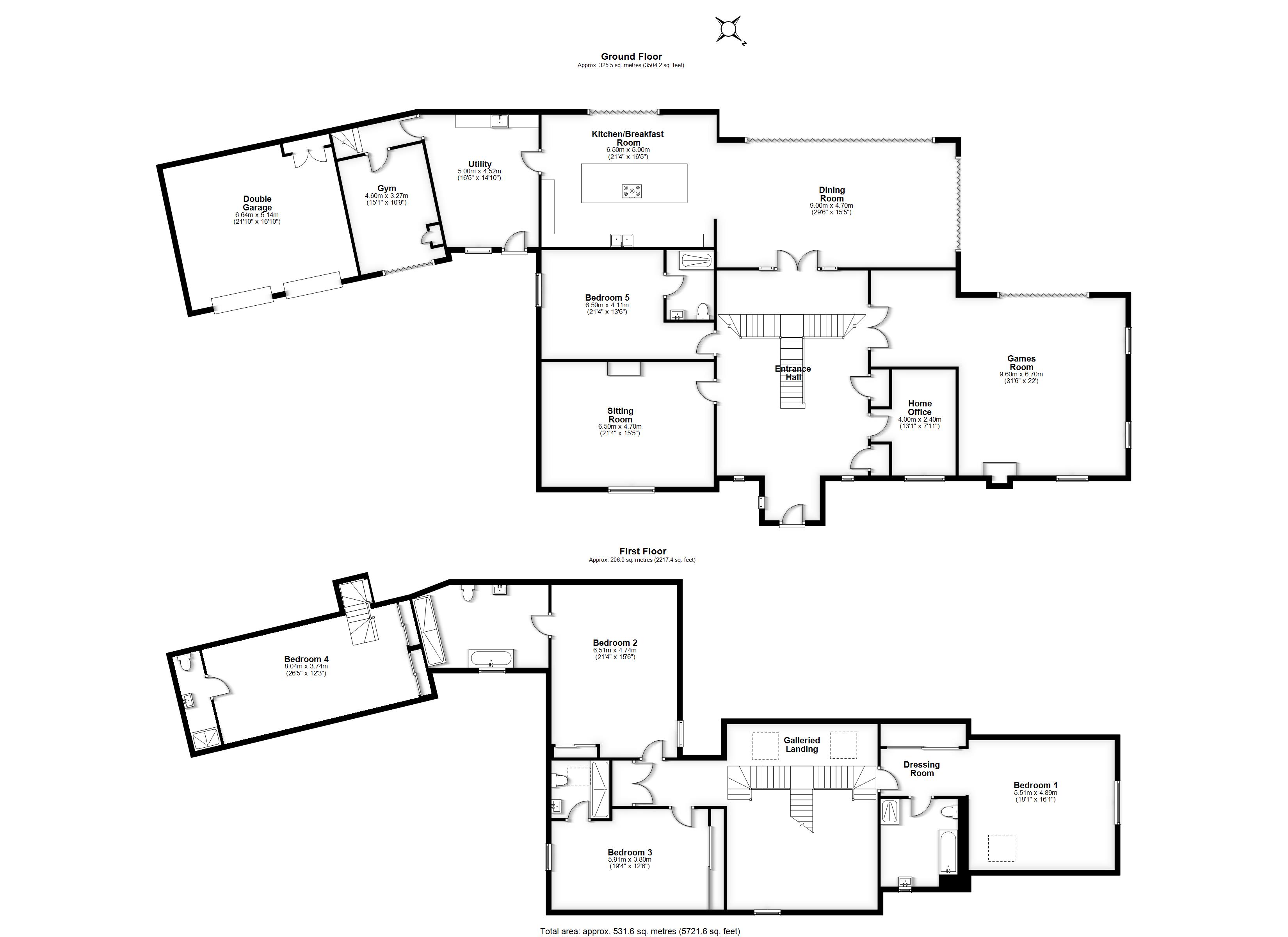4, The Grove, Hertfordshire floorplan