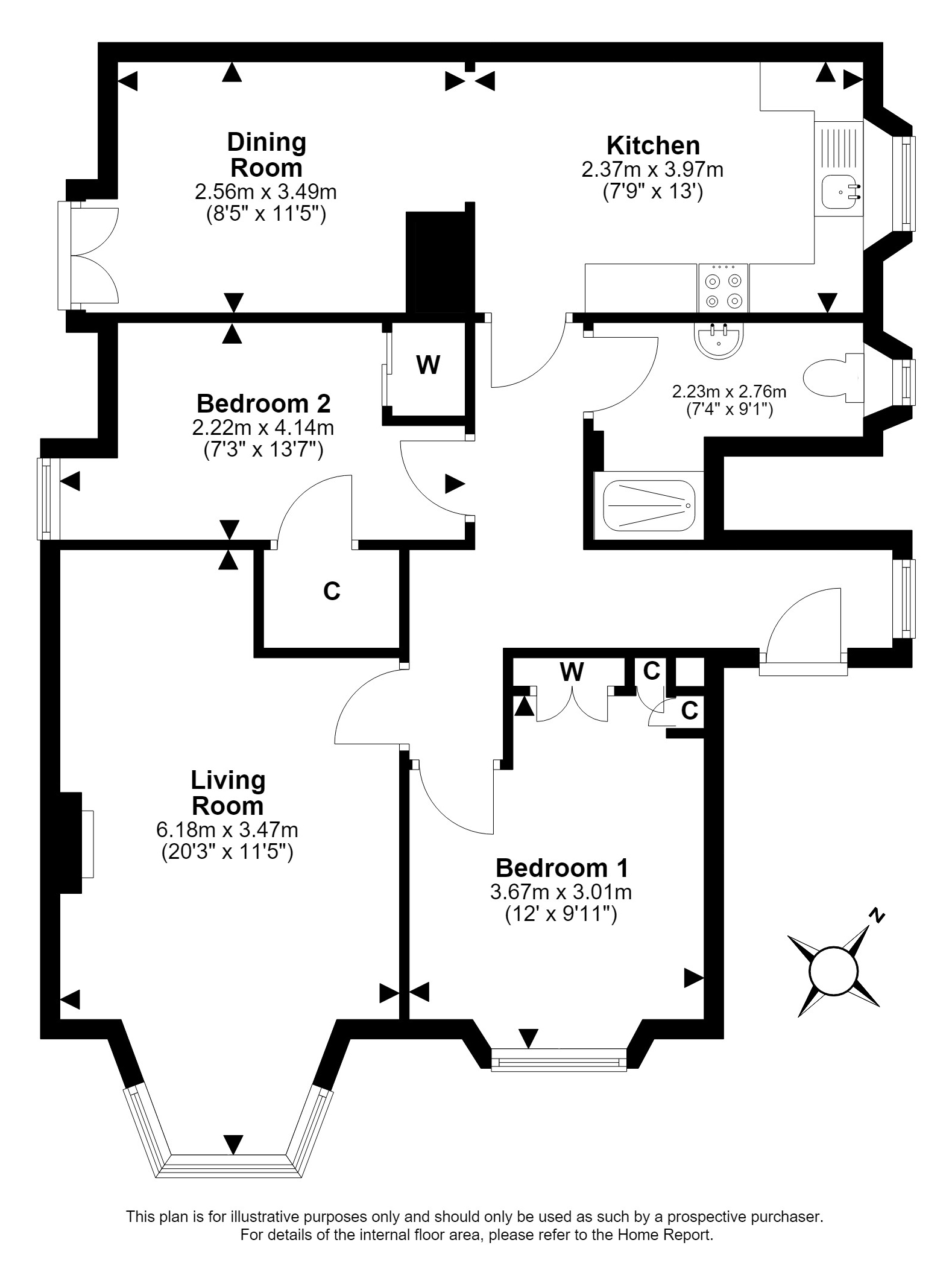 472, Lanark Road, Edinburgh floorplan