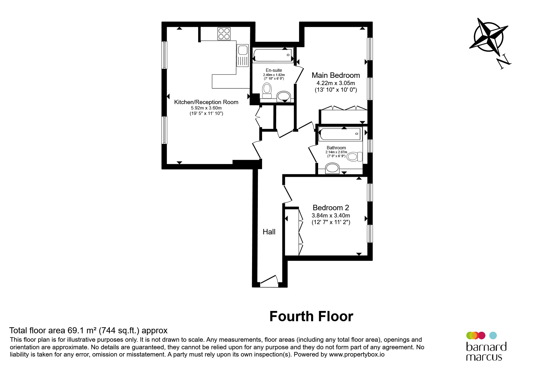 Flat A404, Gilbert Scott Building, Scott Avenue, London floorplan