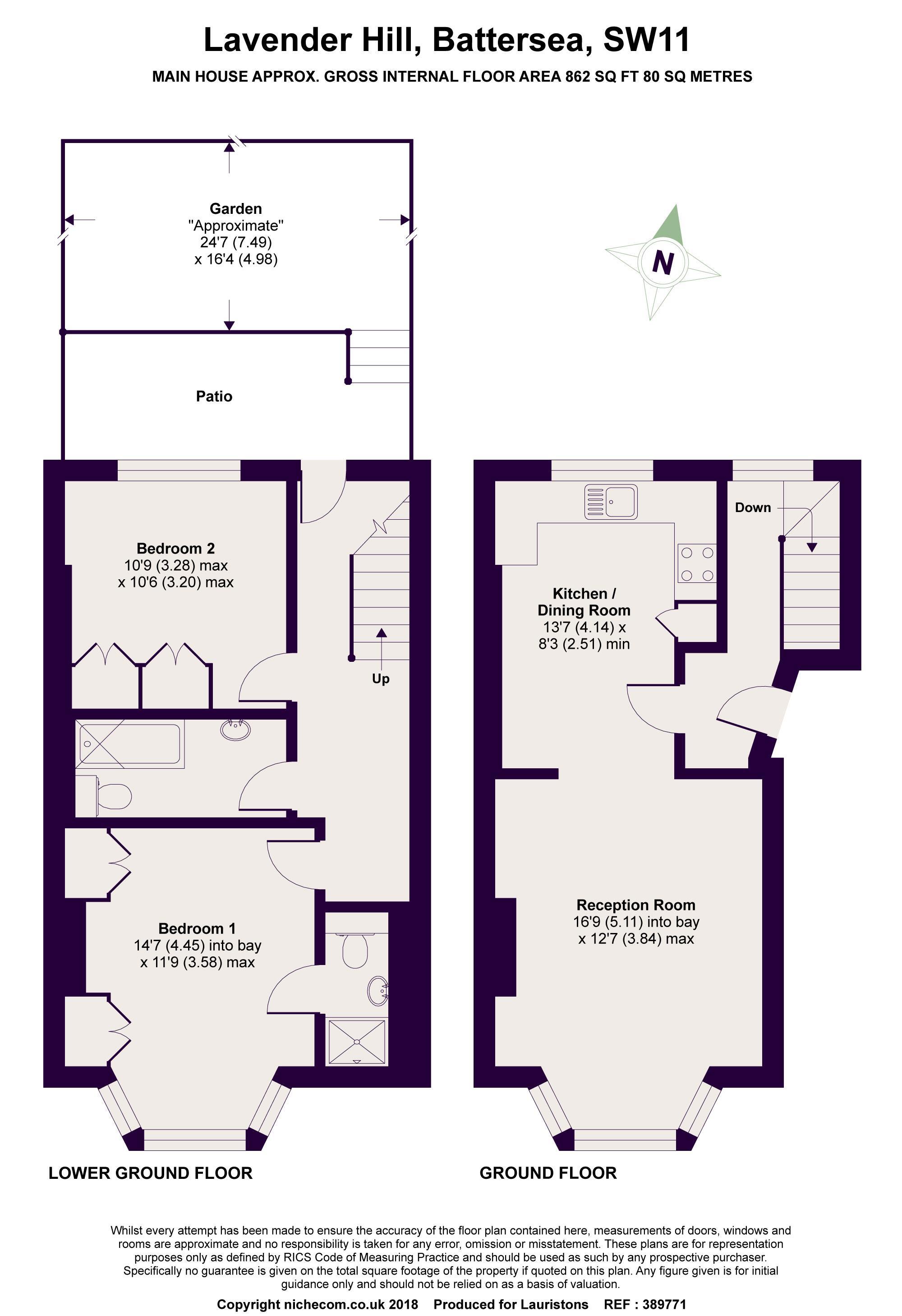 2 Bedrooms Flat for sale in Lavender Hill, Battersea SW11