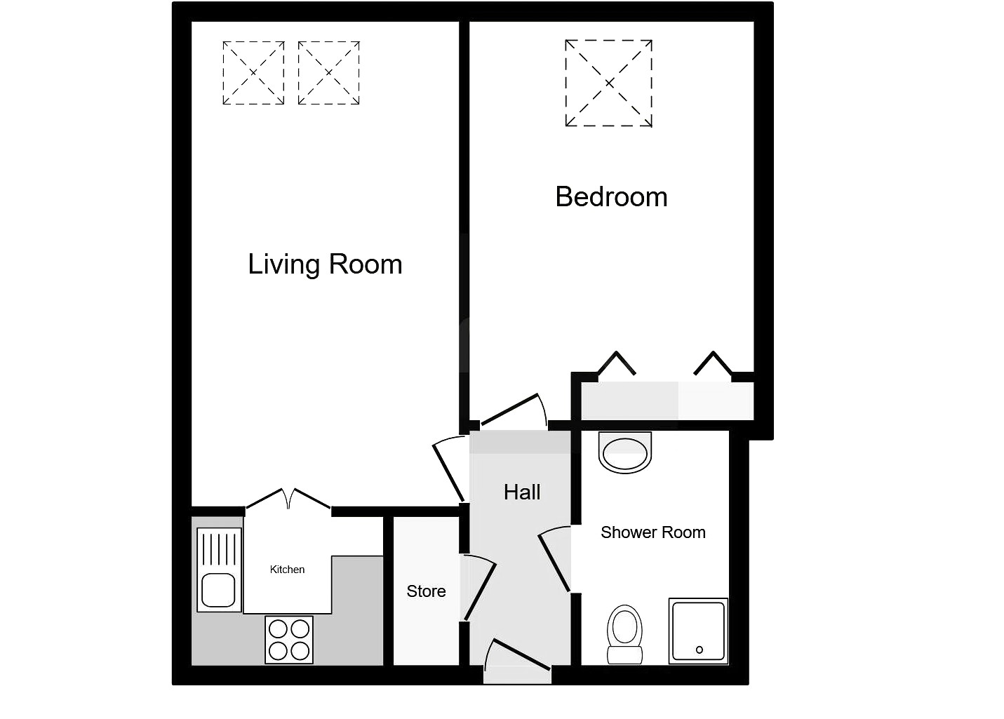 Flat 38A, Drakeford Court,, Wolverhampton Road, Staffordshire floorplan