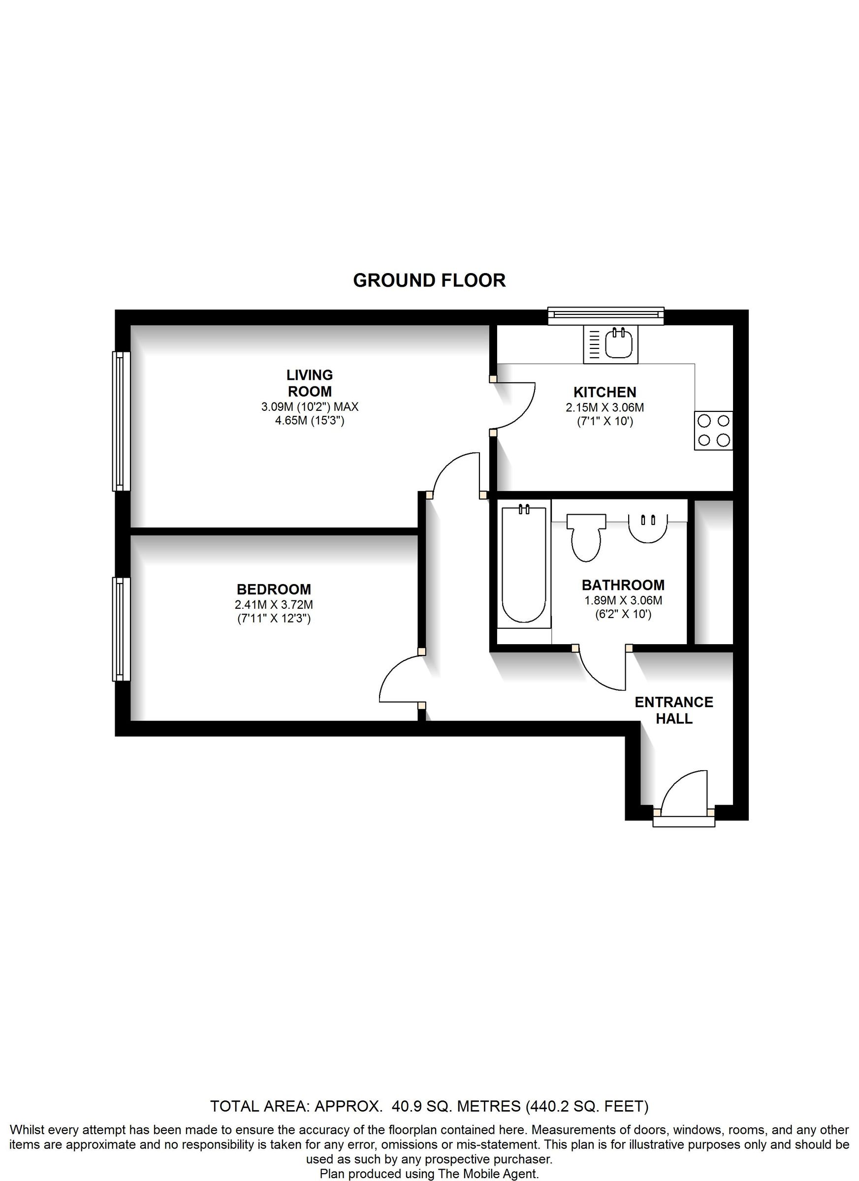 14 Welford House 23 Lansdowne Road, London floorplan