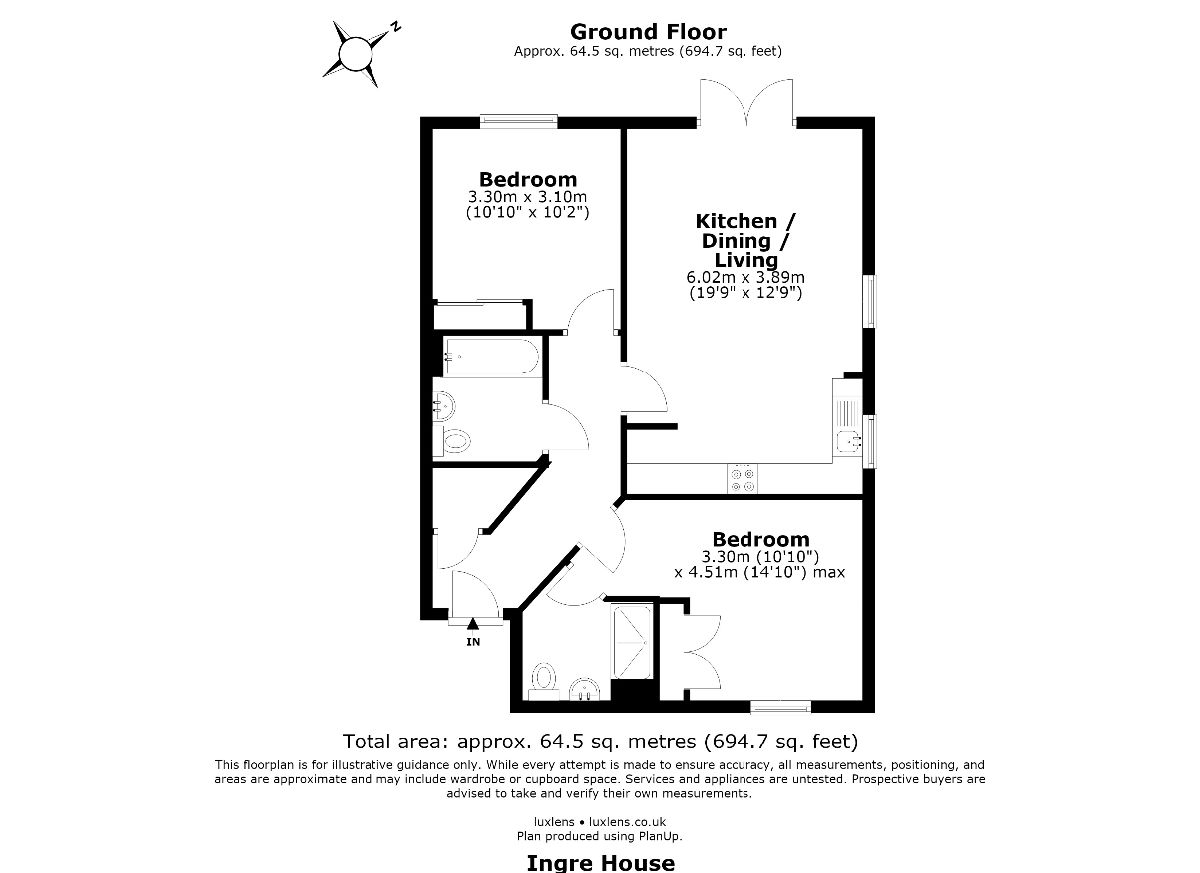 Flat 12, Ingre House, Hornchurch floorplan