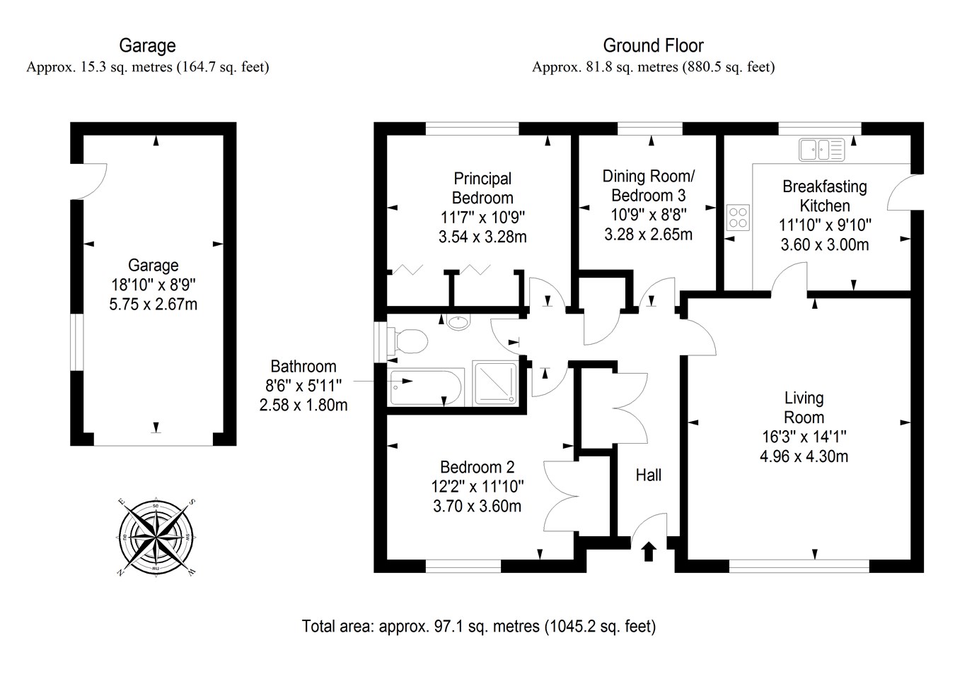 Robertson Road, Cupar KY15, 3 bedroom detached bungalow for sale