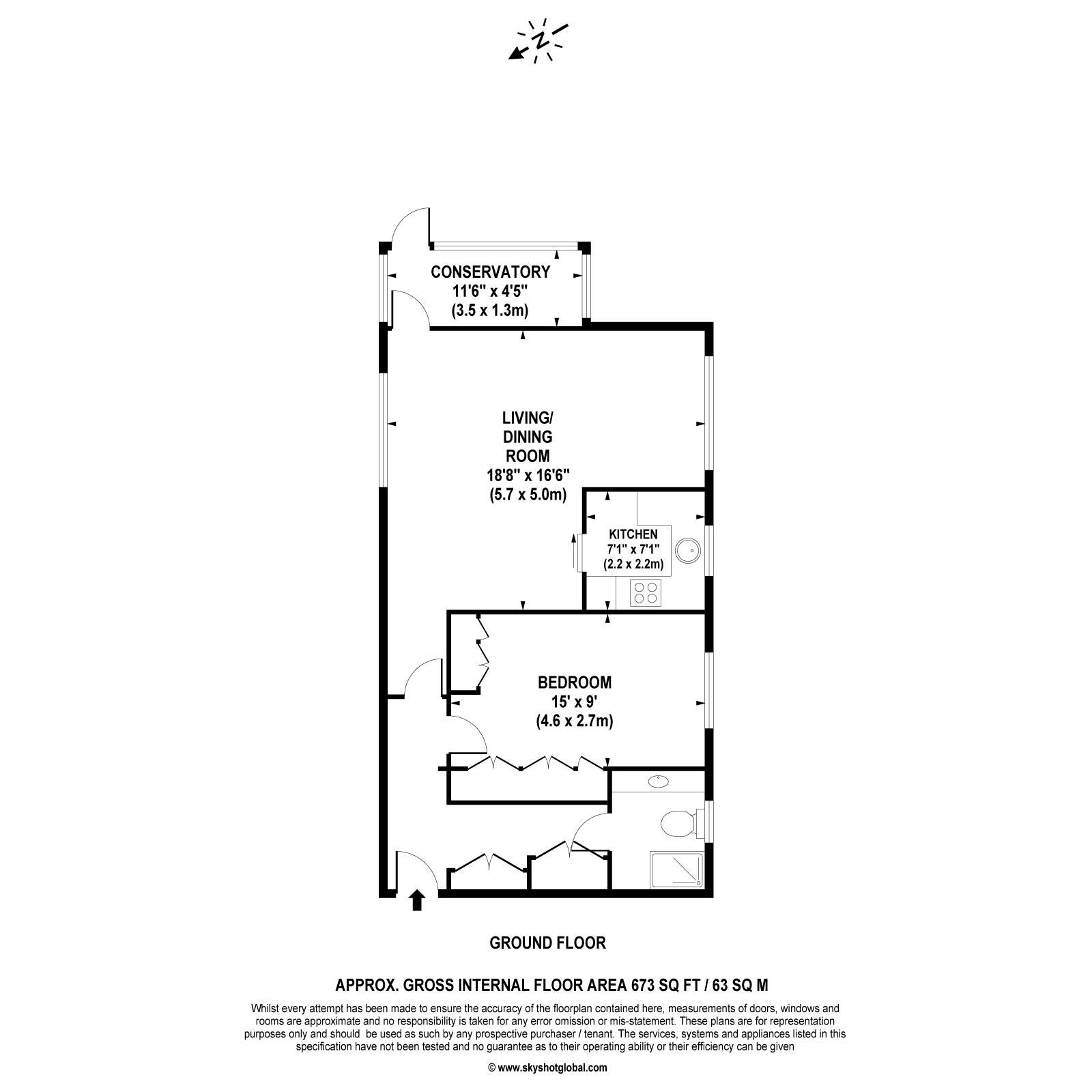 Gunters Mead, Copsem Lane, Esher KT22, 1 bedroom flat for sale