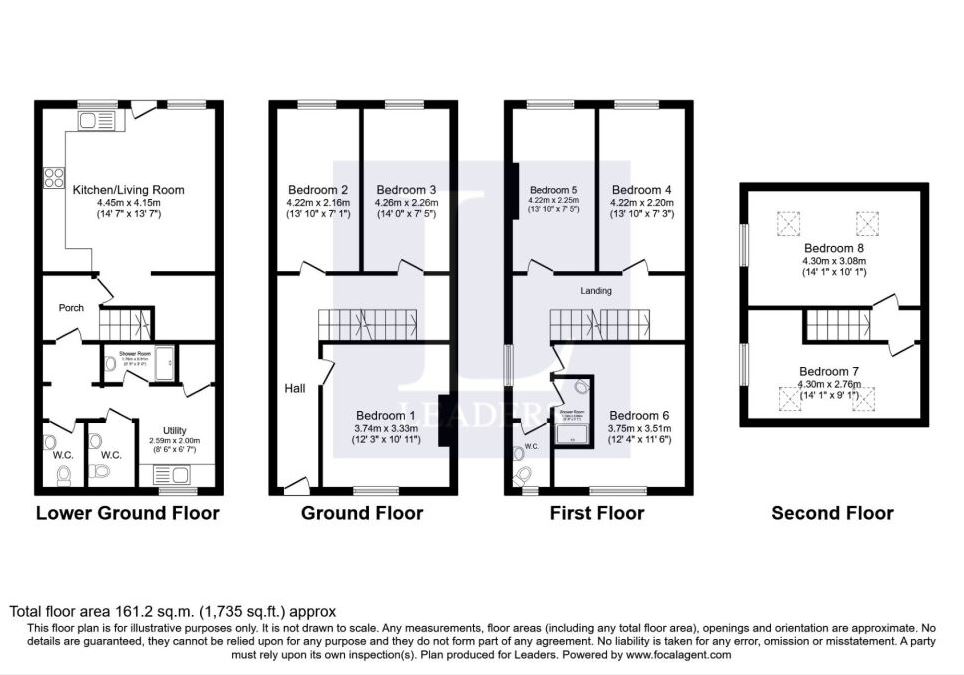 Room 5, 8, Chestnut Walk, Worcestershire floorplan