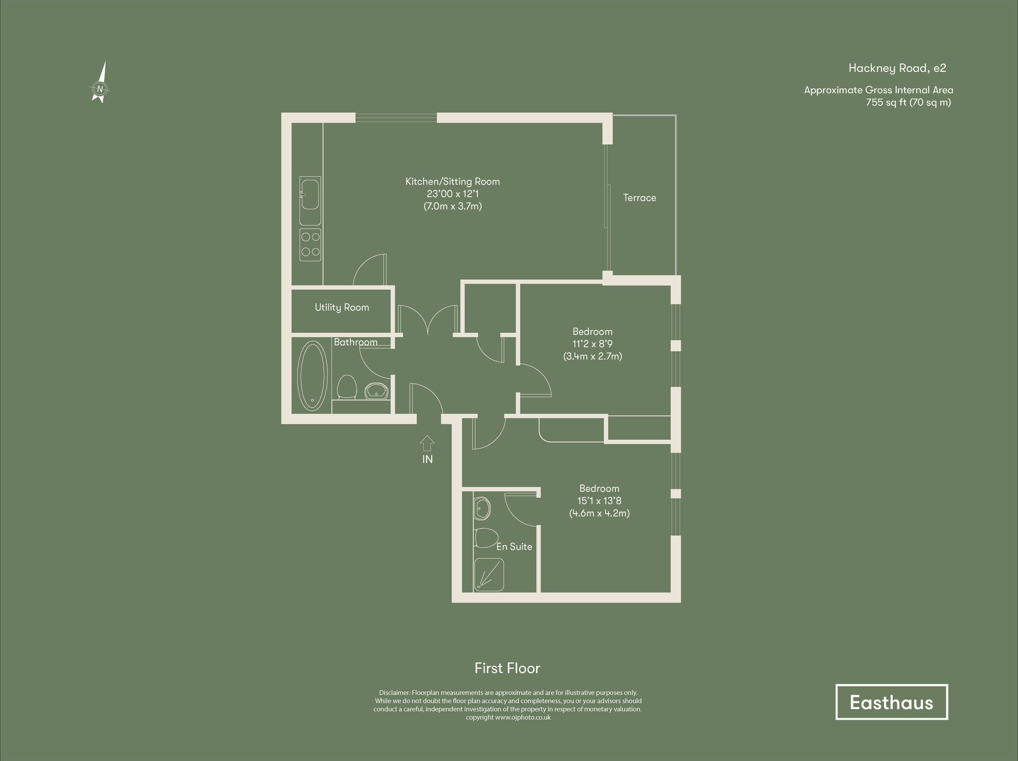 Flat 2 291A Hackney Road, London, London floorplan