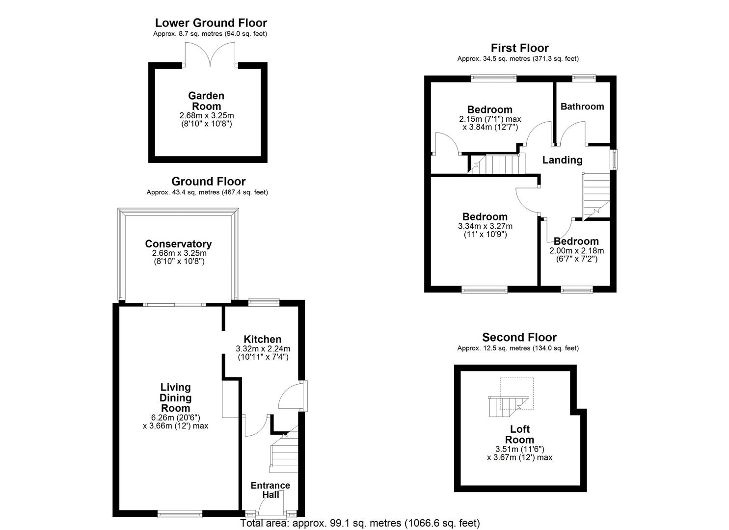 74, Woodedge Avenue, Huddersfield floorplan