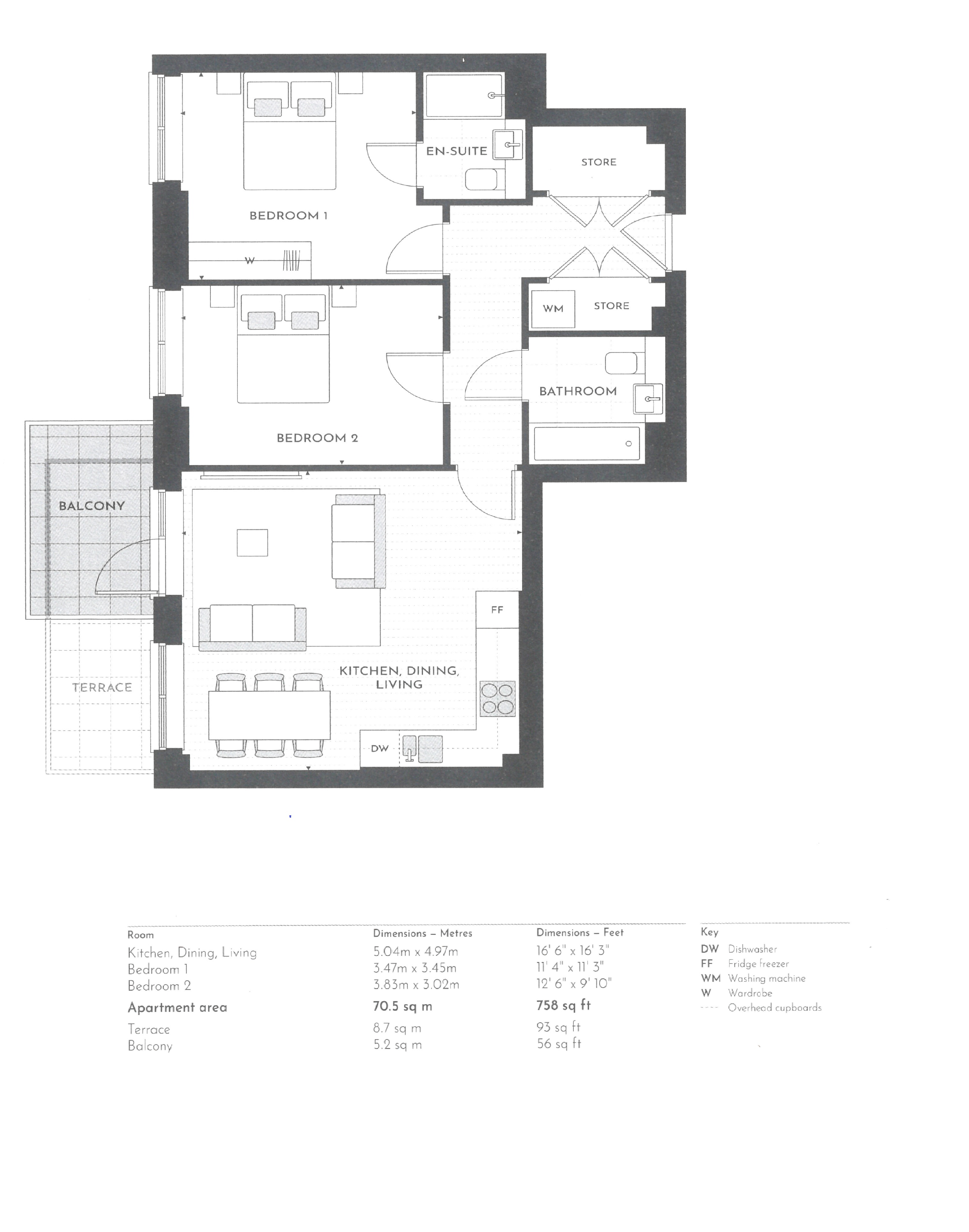 Flat 250, Sarsen House, Middle Road, LONDON floorplan