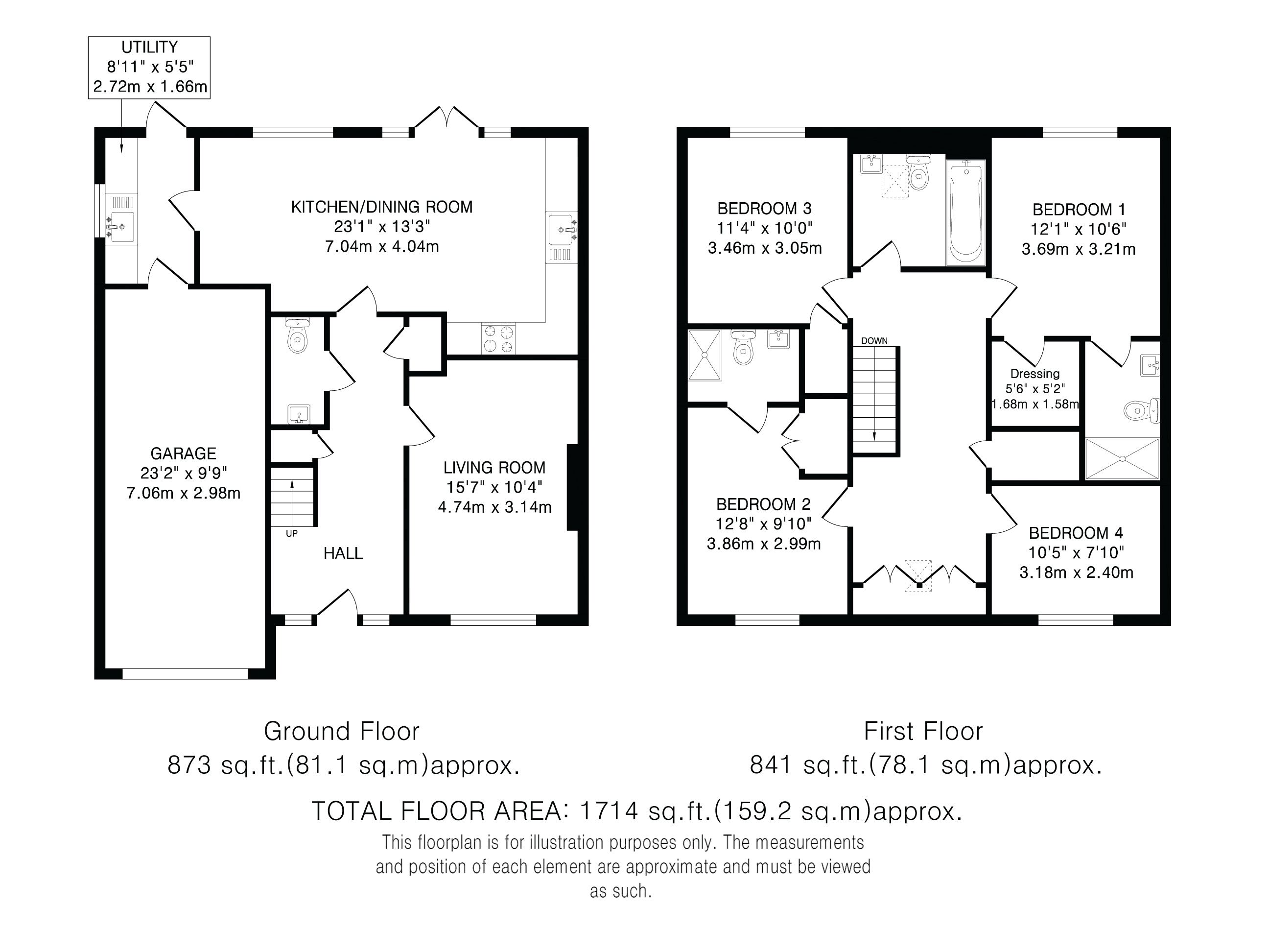 13, The Stables, Pottersheath floorplan