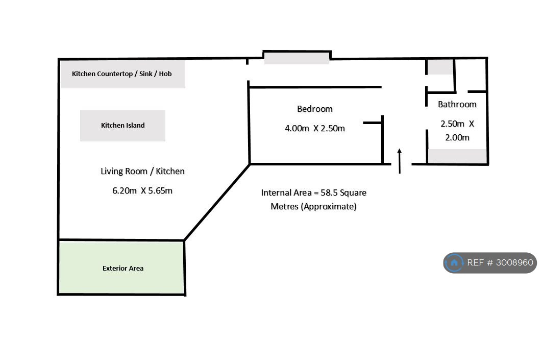 Flat, A Pinstone Street, Sheffield floorplan