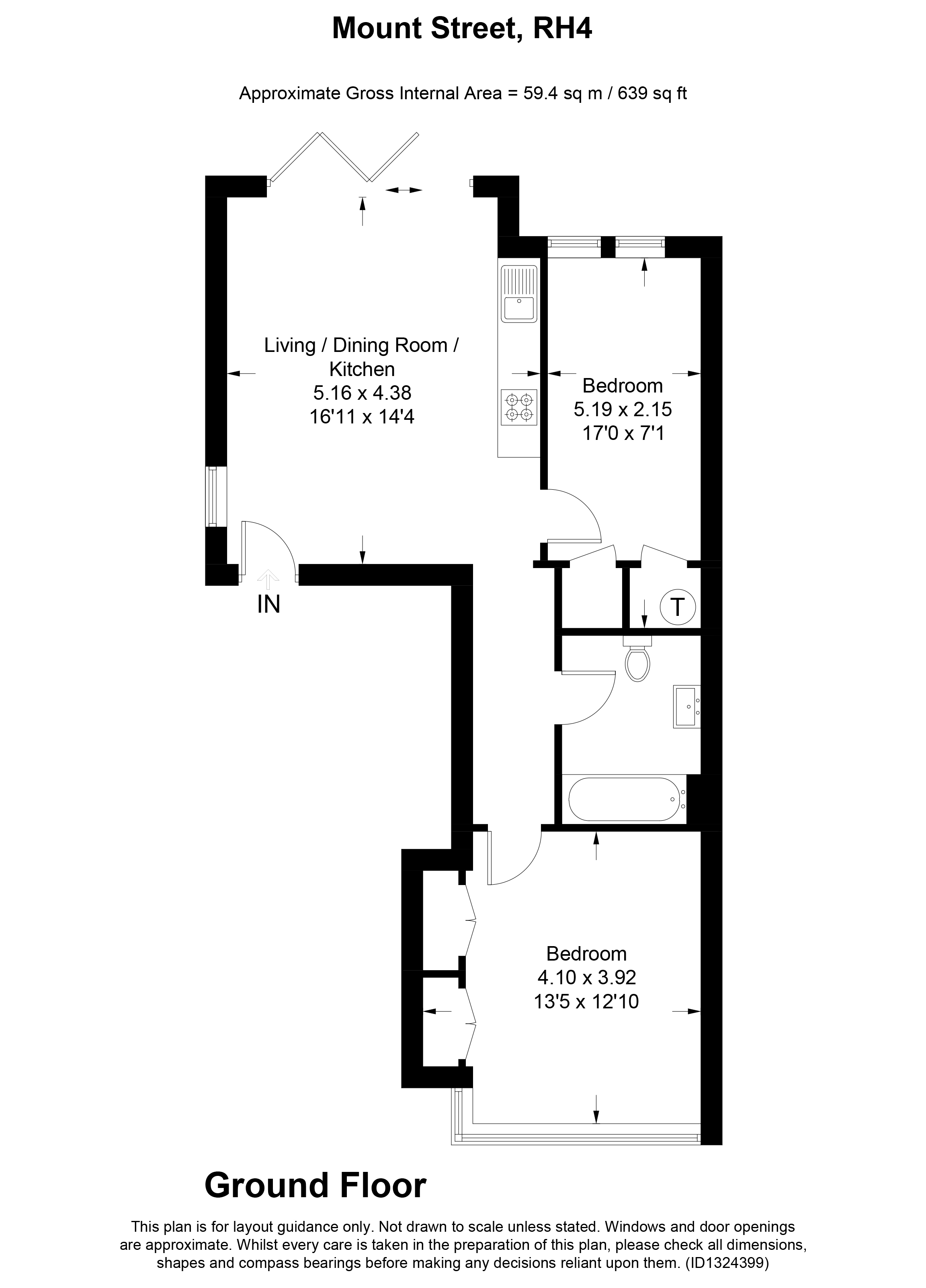 34A, Mount Street, Dorking floorplan