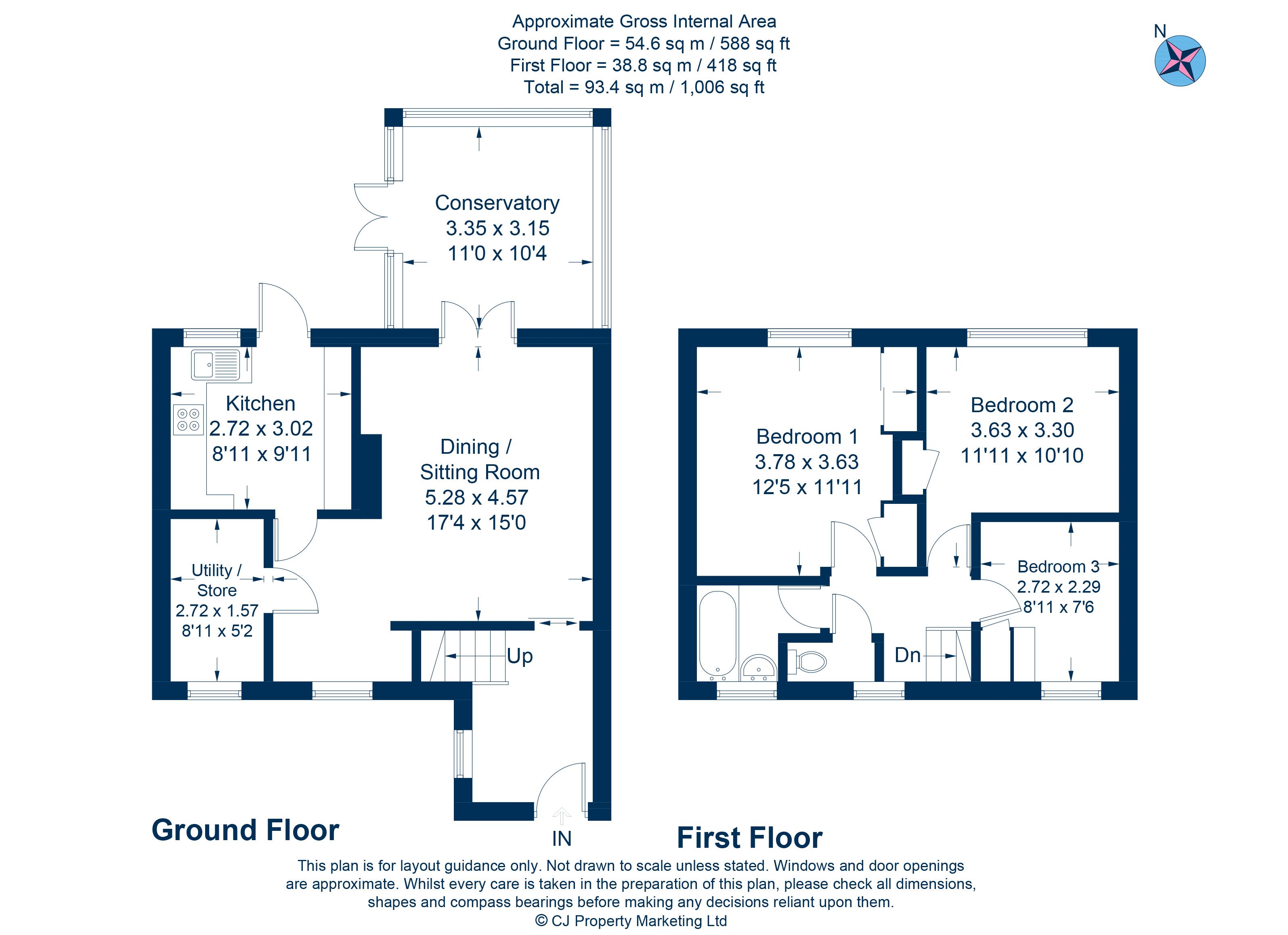 3 Bedrooms Terraced house for sale in Hardings Strings, Didcot OX11