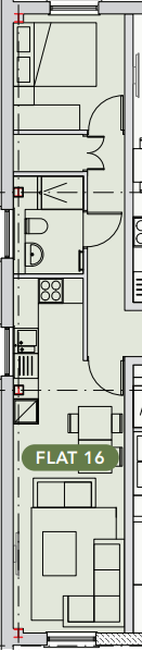 Flat 16 35-51 , Station Road , Egham floorplan