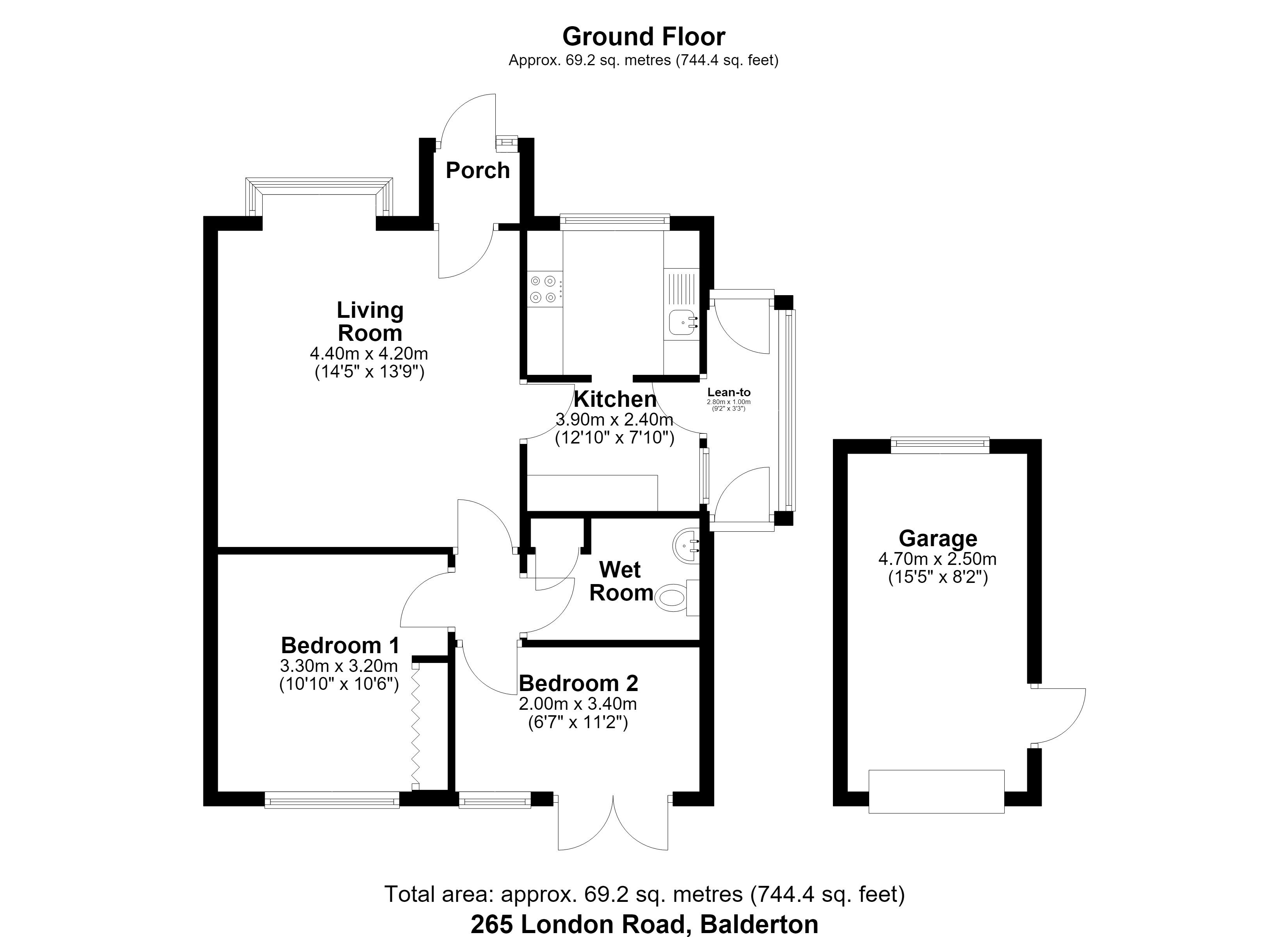 265, London Road, Newark floorplan