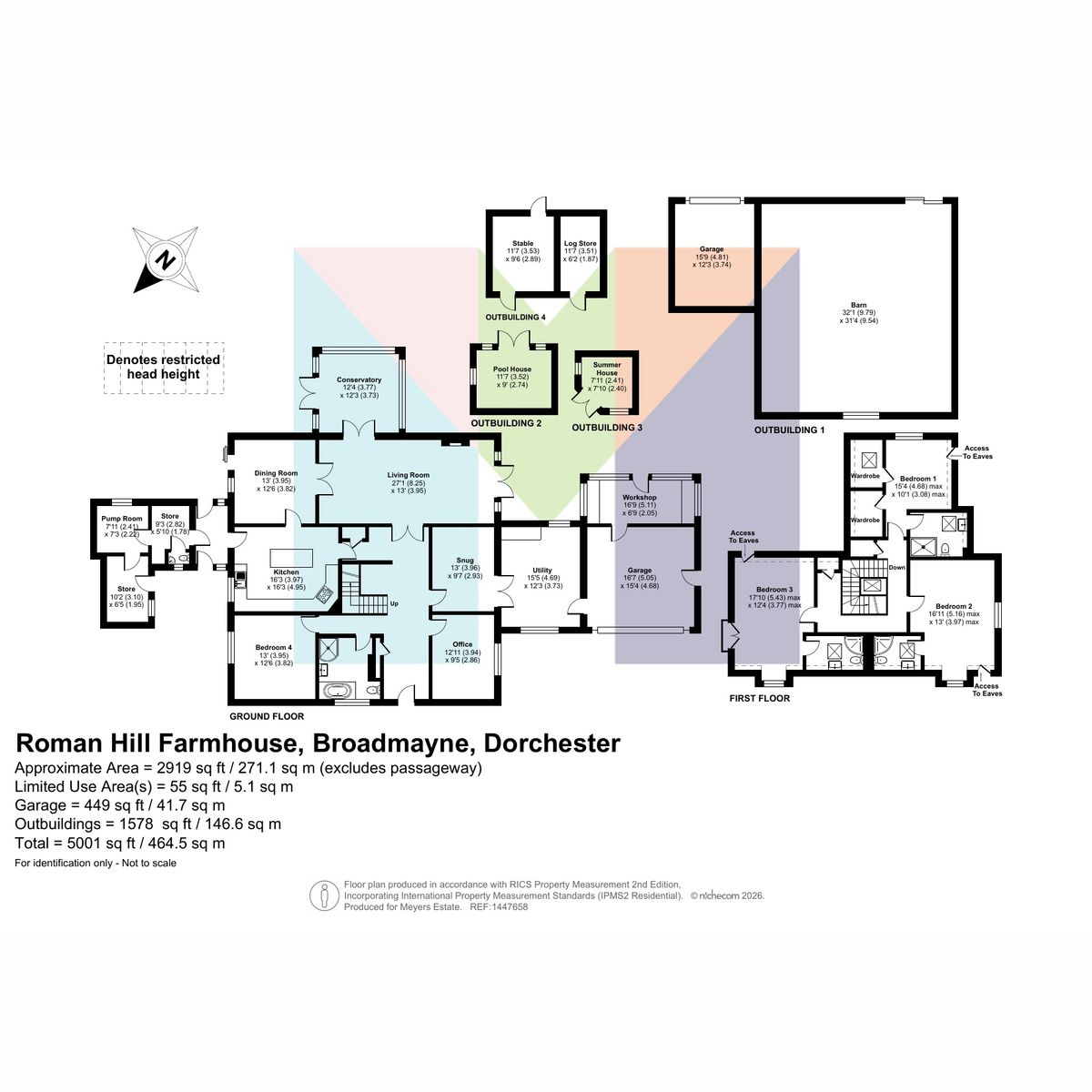 Roman Hill Farmhouse, Broadmayne, Dorchester floorplan